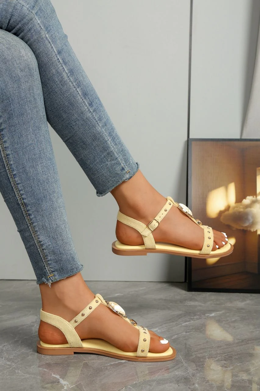 Alicante Marble Sandals - Yellow - Image 2