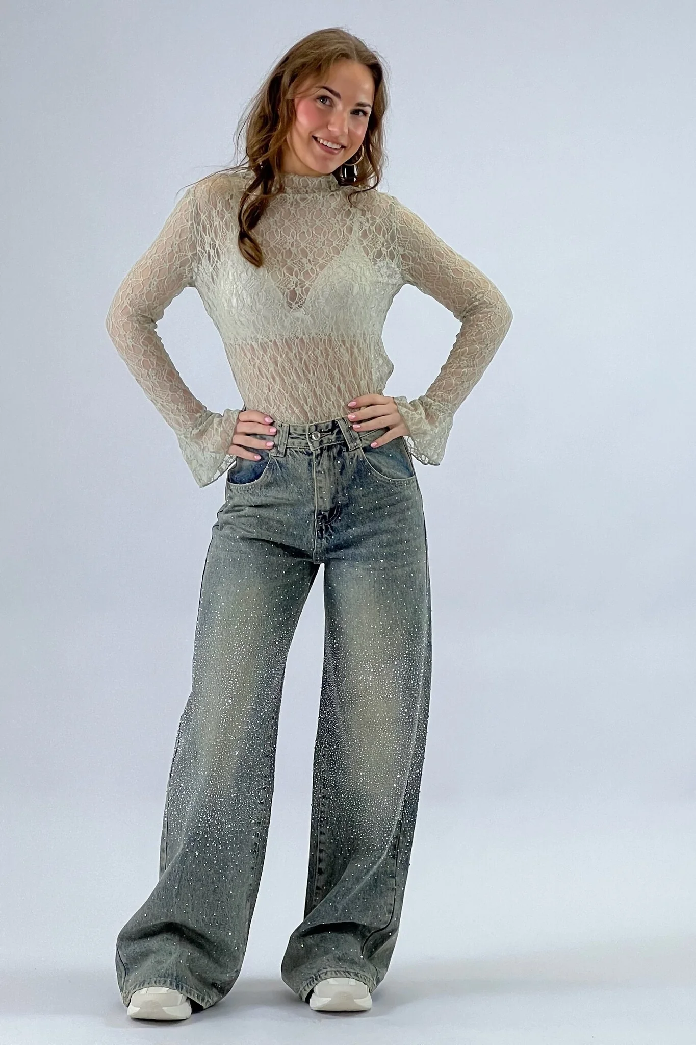 Alix Sparkle Jeans - Vintage Blue - Image 5