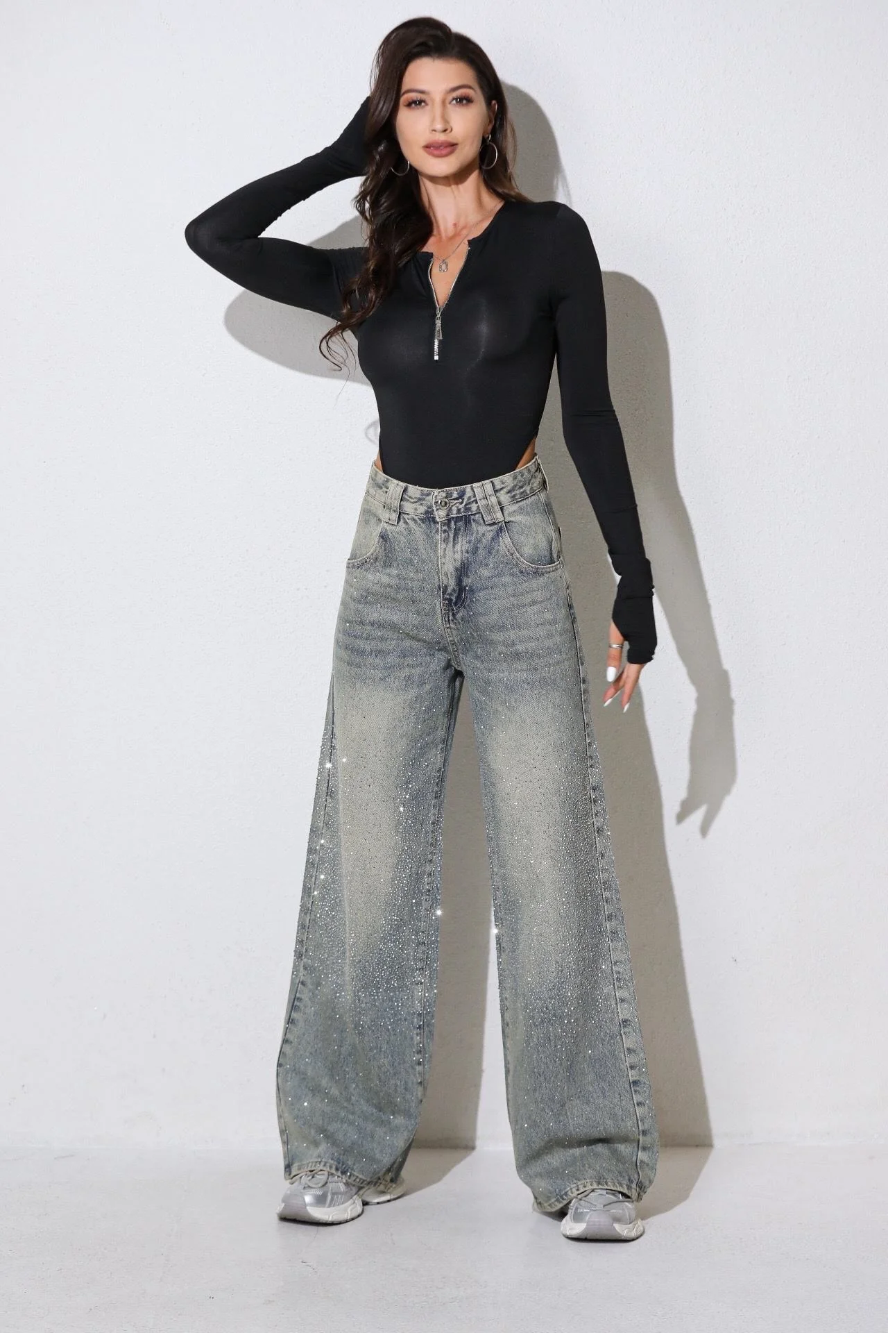 Alix Sparkle Jeans - Vintage Blue - Image 7