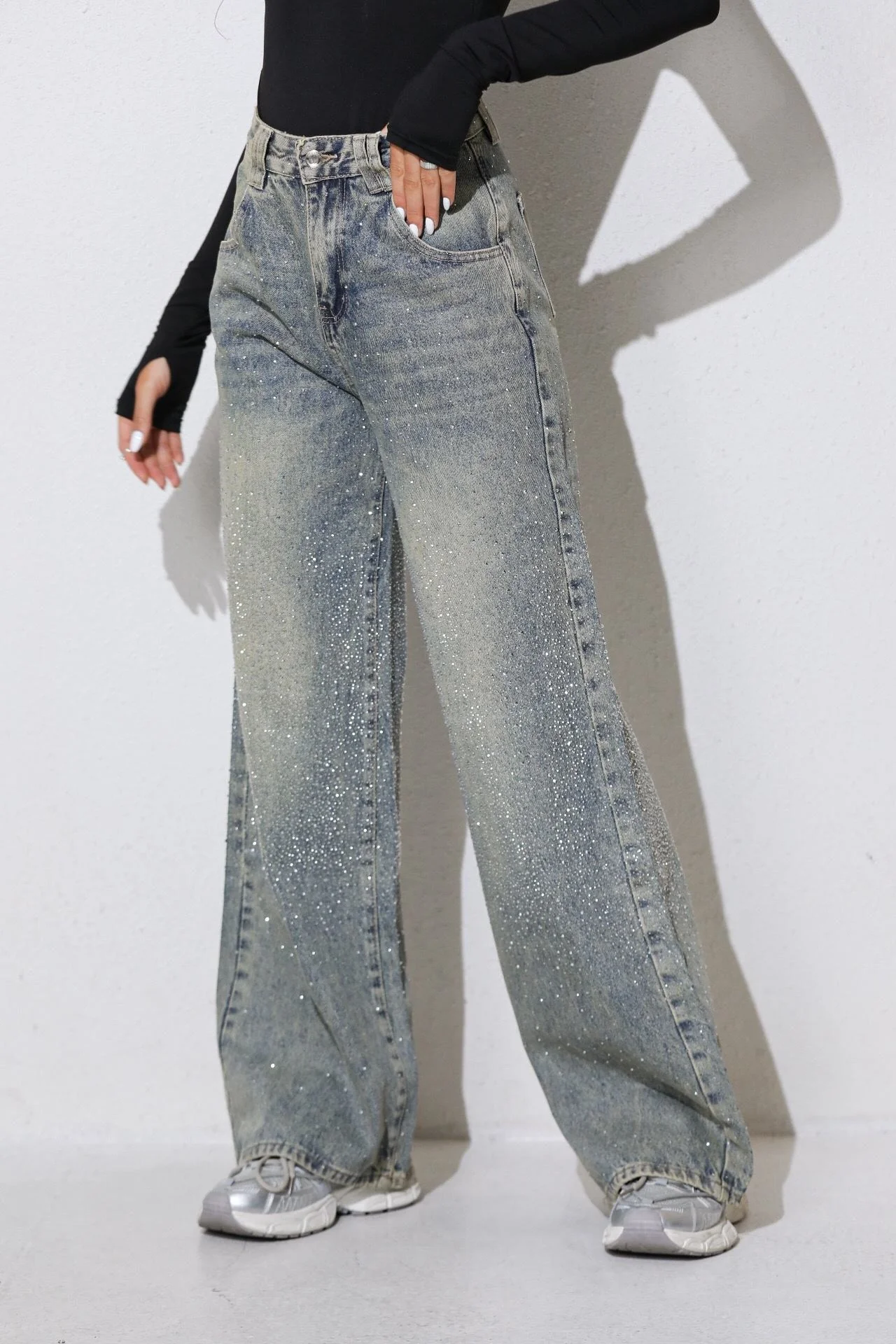 Alix Sparkle Jeans - Vintage Blue - Image 8