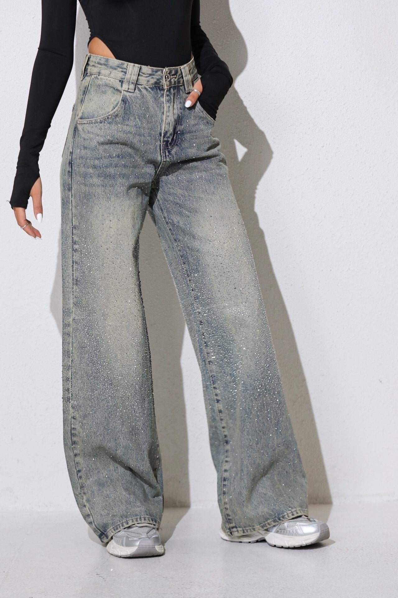 Alix Sparkle Jeans - Vintage Blue - Image 9