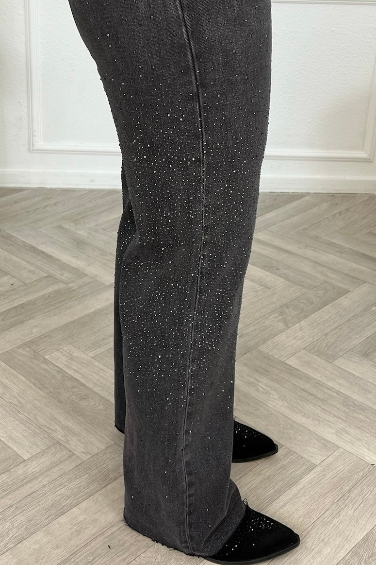 All Over Glitter Tall Jeans - Black - Image 3