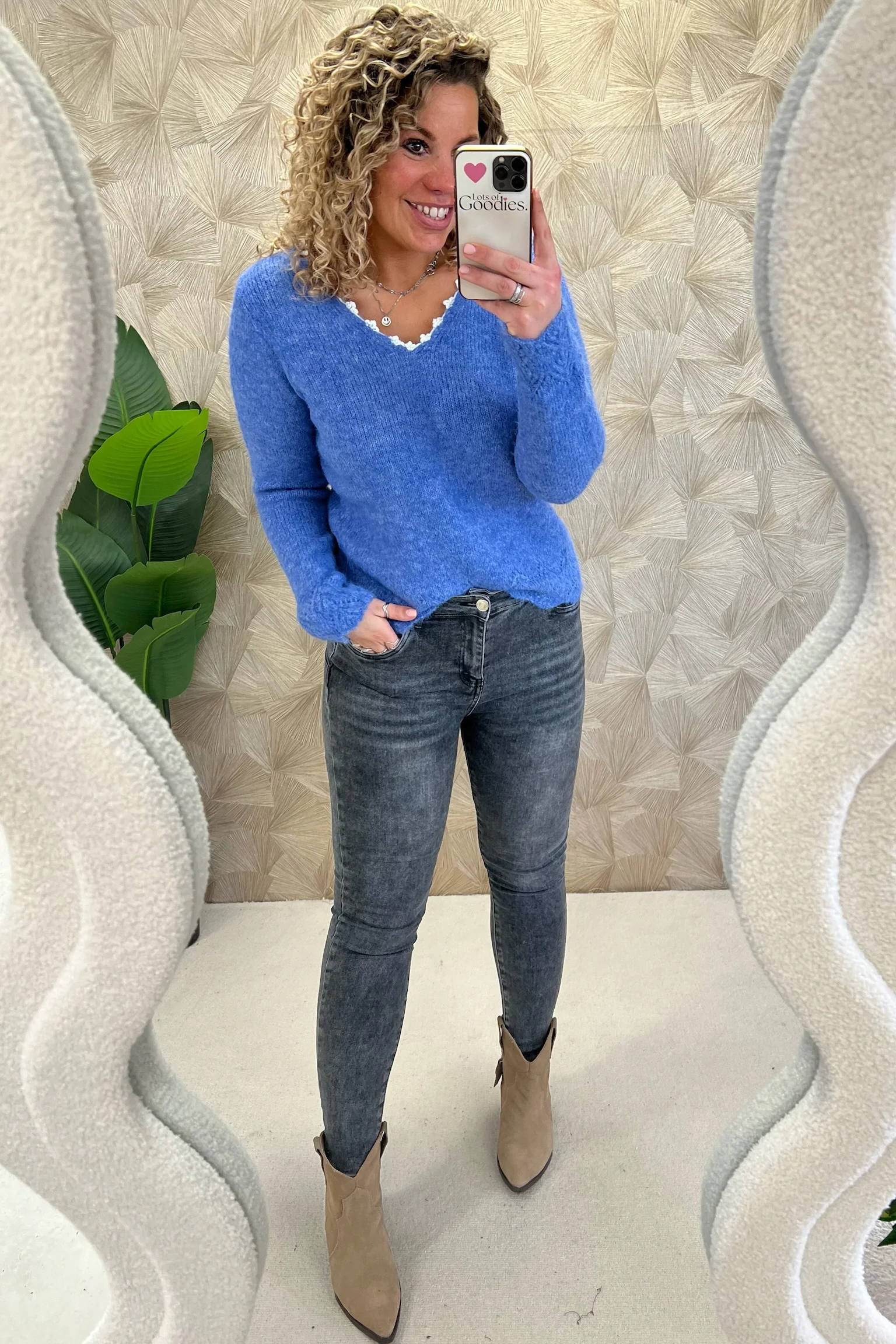 Alyse Sweet Sweater - Blue - Image 3