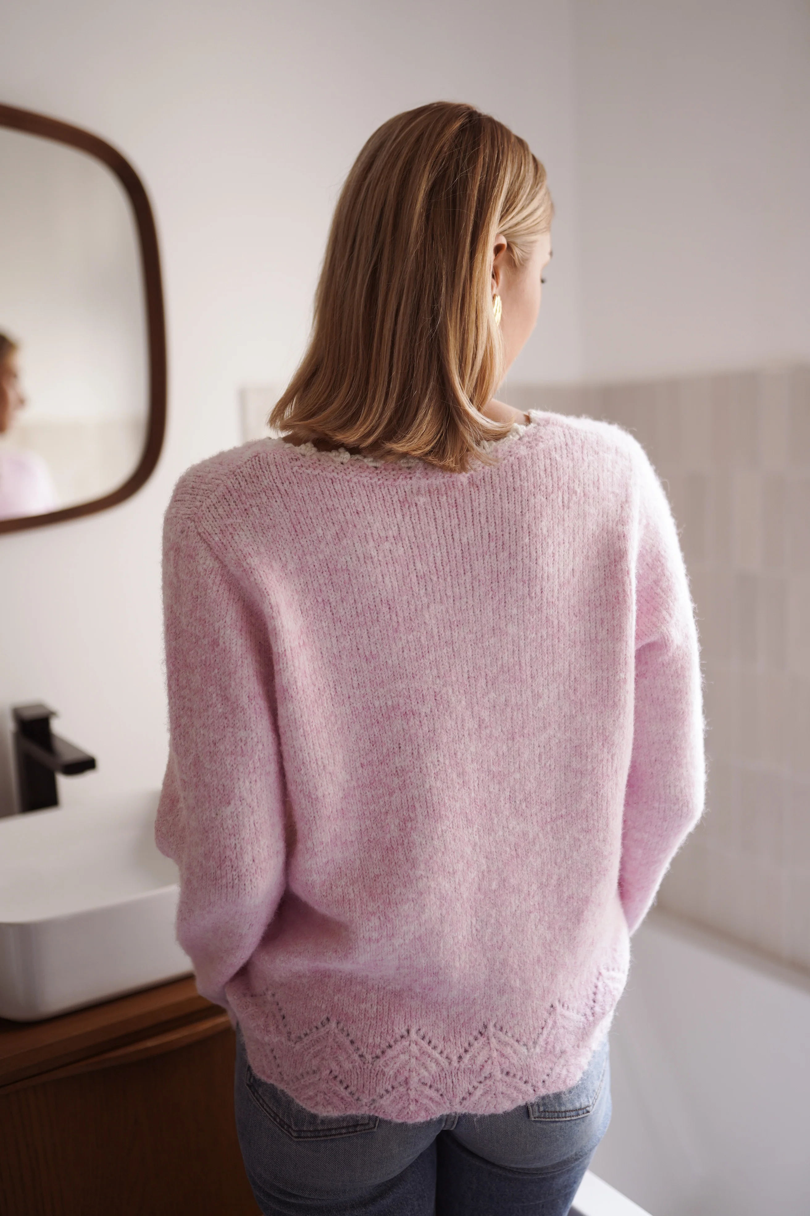 Alyse Sweet Sweater - Pink - Image 4