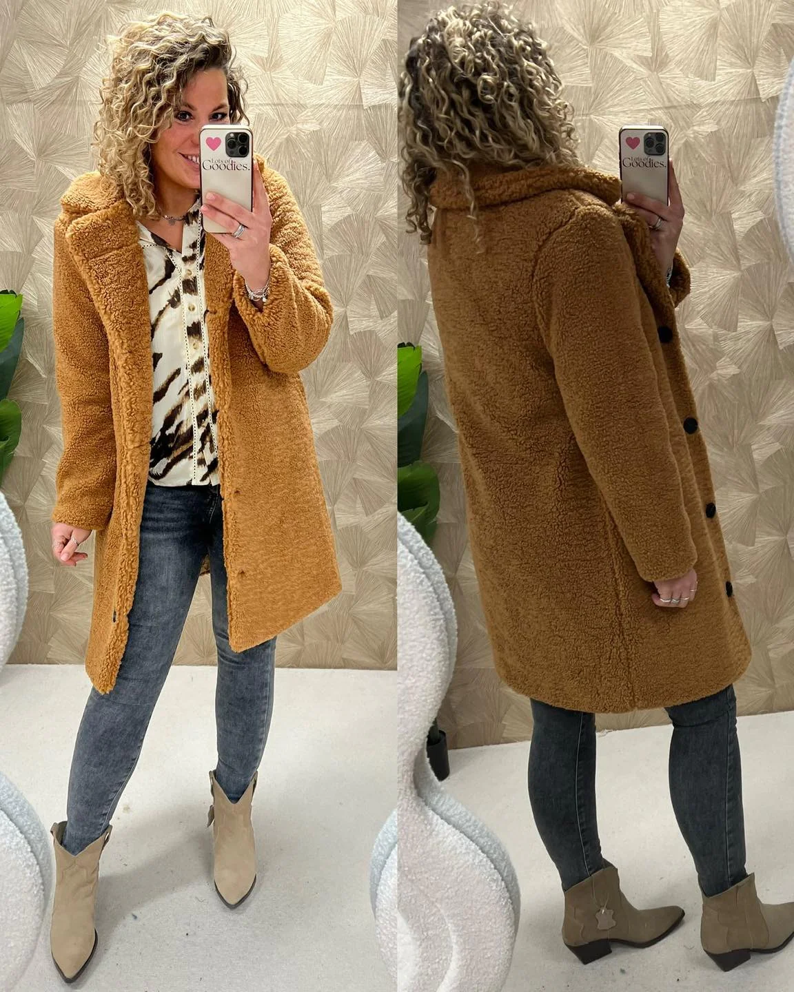Amazing Teddy Jacket - Caramel