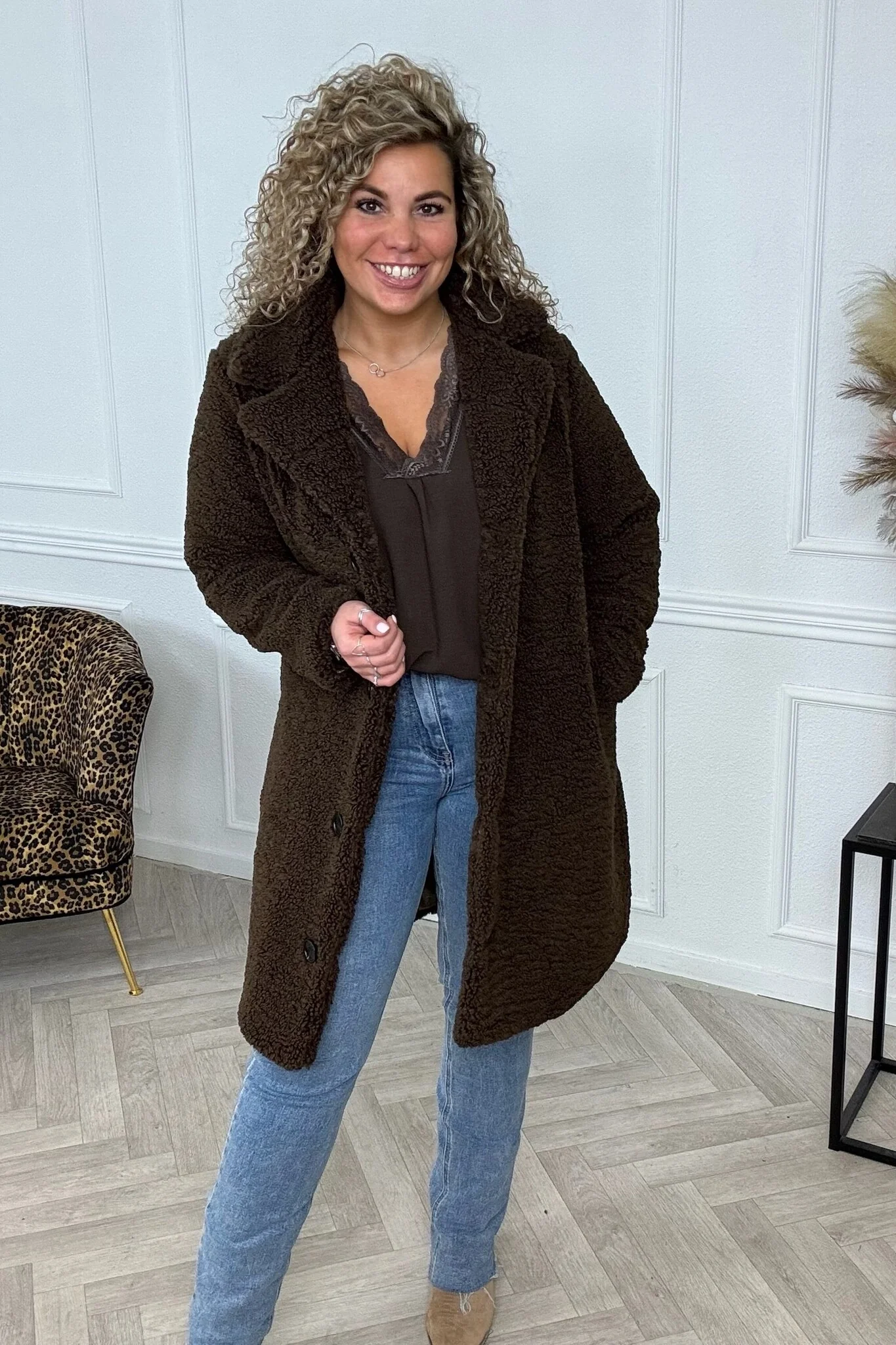 Amazing Teddy Jacket - Dark Brown
