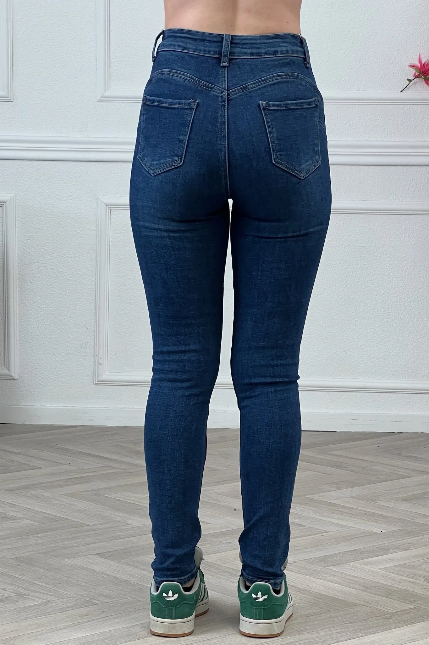 Amber Push Up Jeans - Dark Blue - Image 4