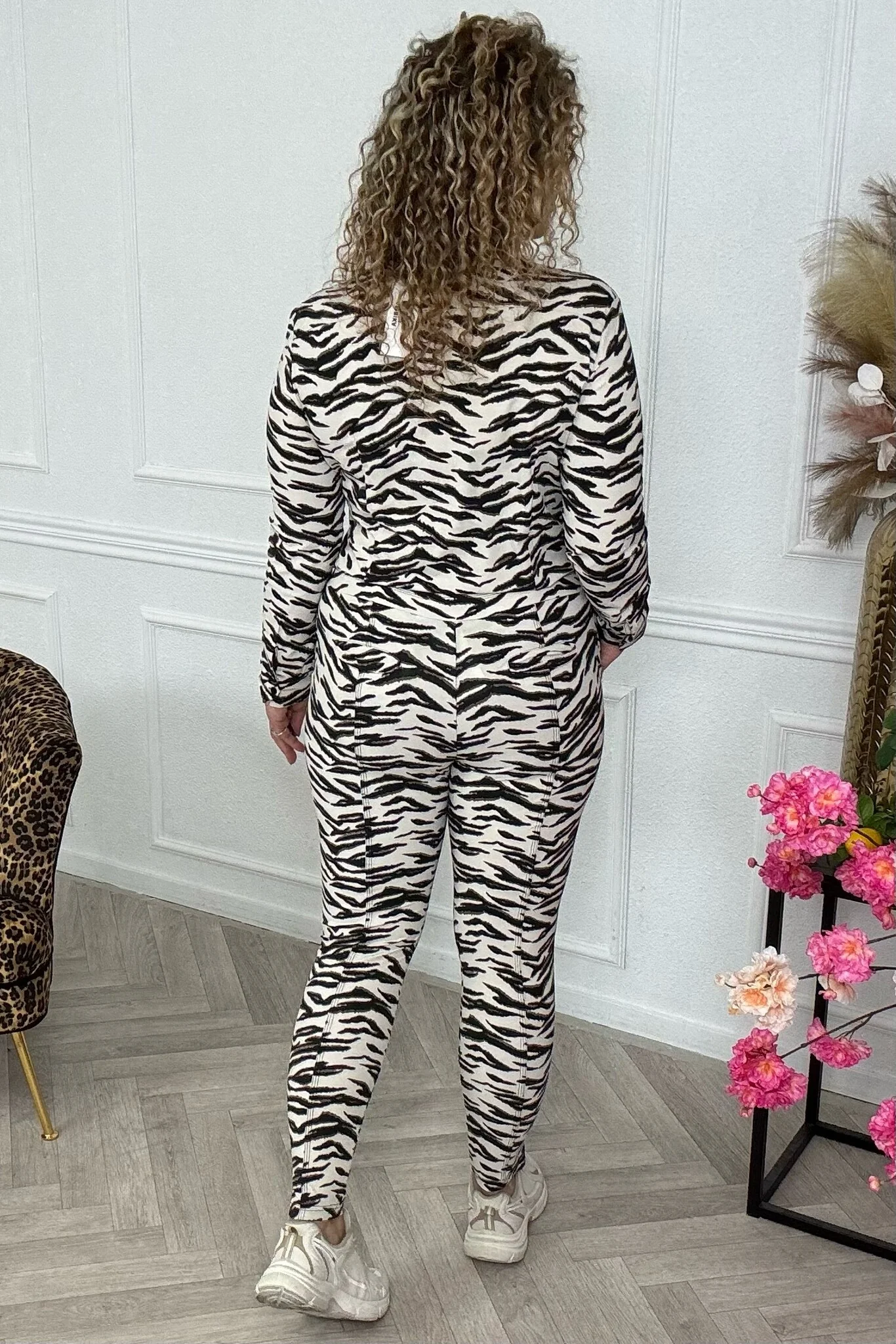 Ambika Zebra Pants - Black/Creme - Image 2