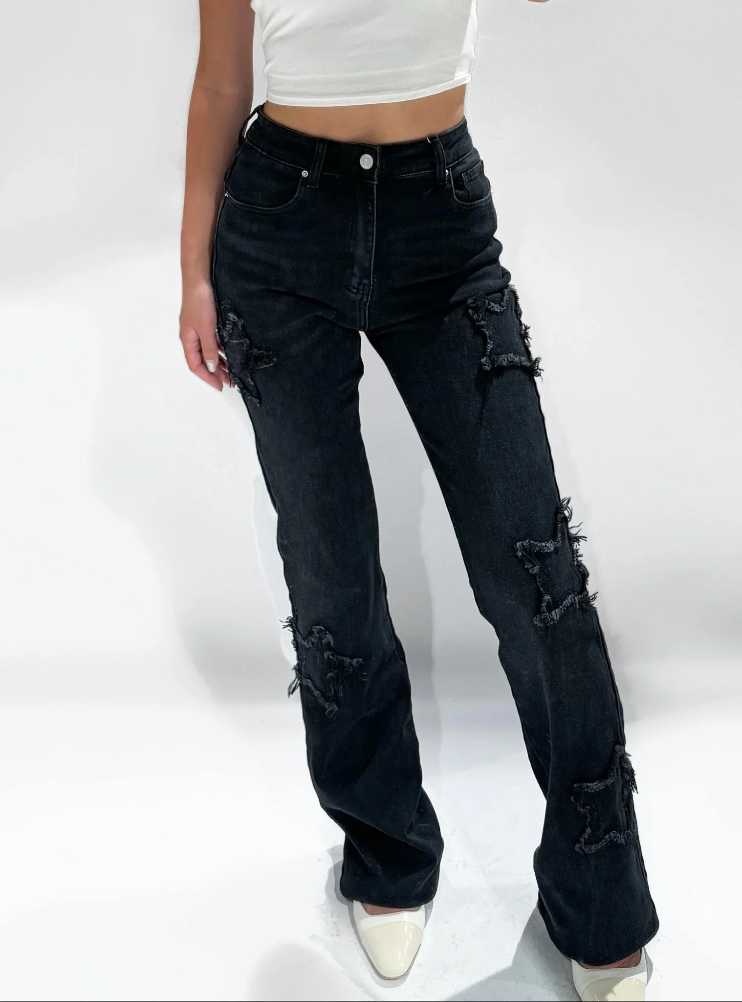 Anna Star Jeans - Black