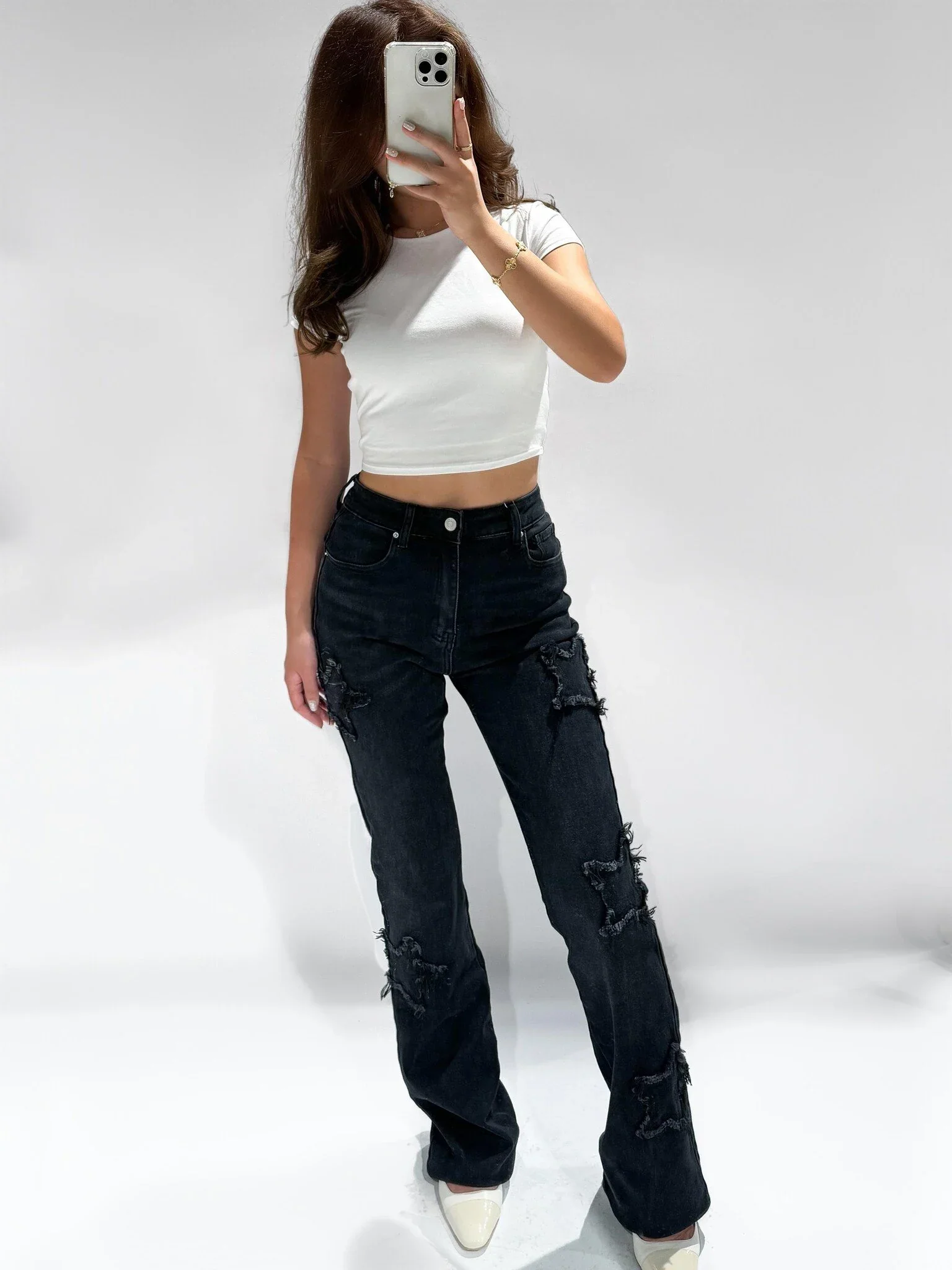 Anna Star Jeans - Black - Image 2