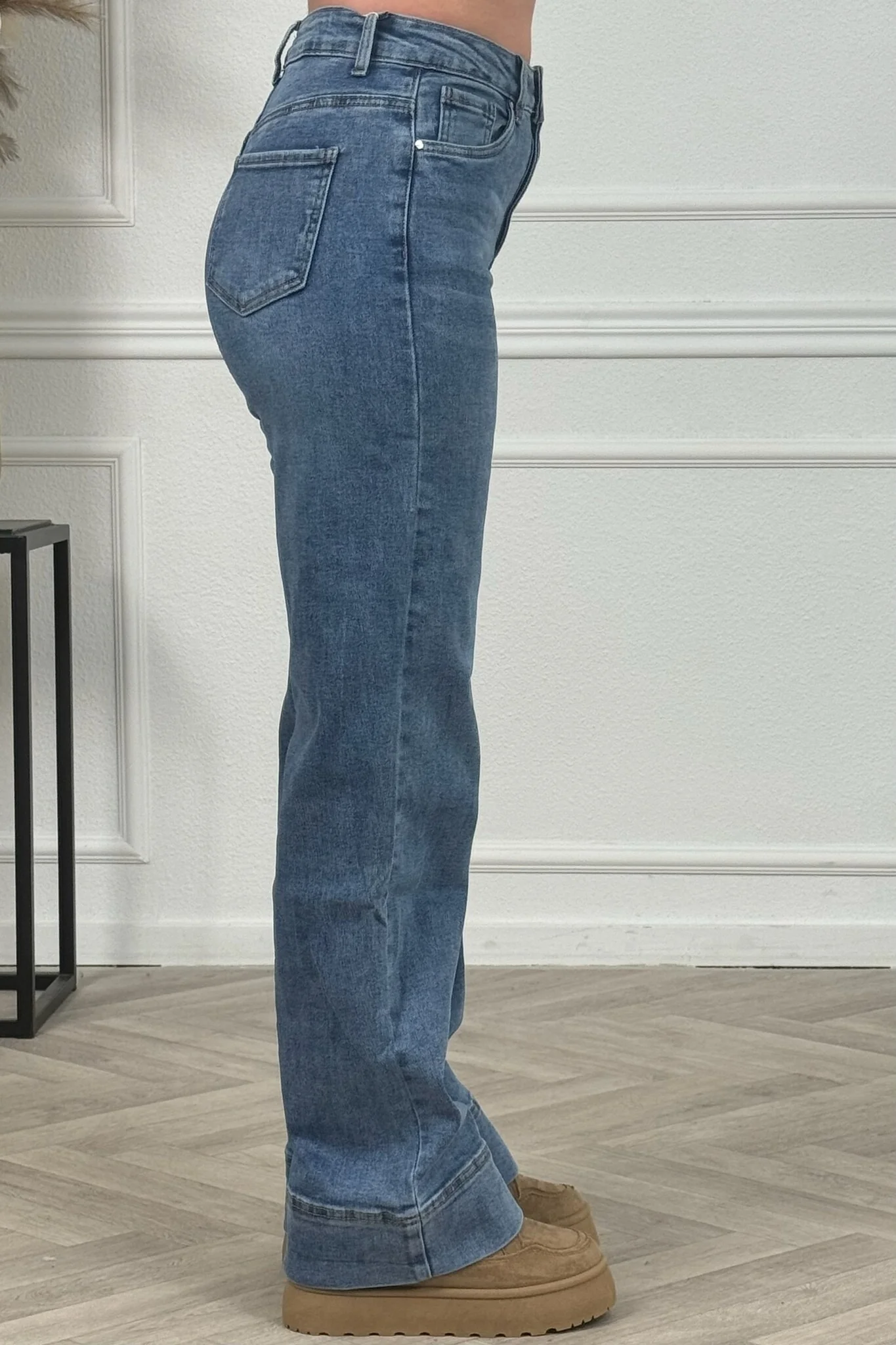 Anna Wide Leg Jeans - Blue - Image 10
