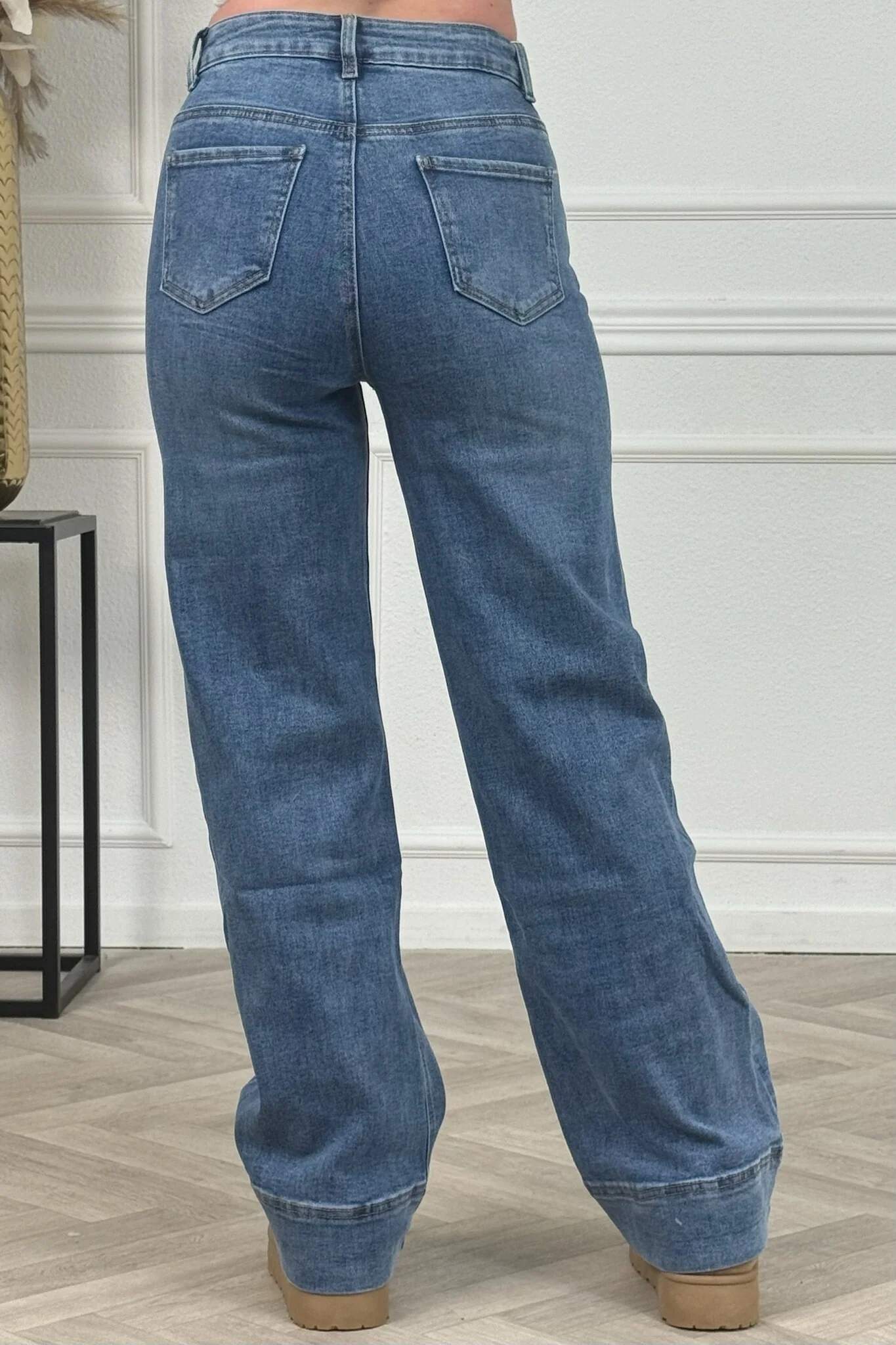 Anna Wide Leg Jeans - Blue - Image 8