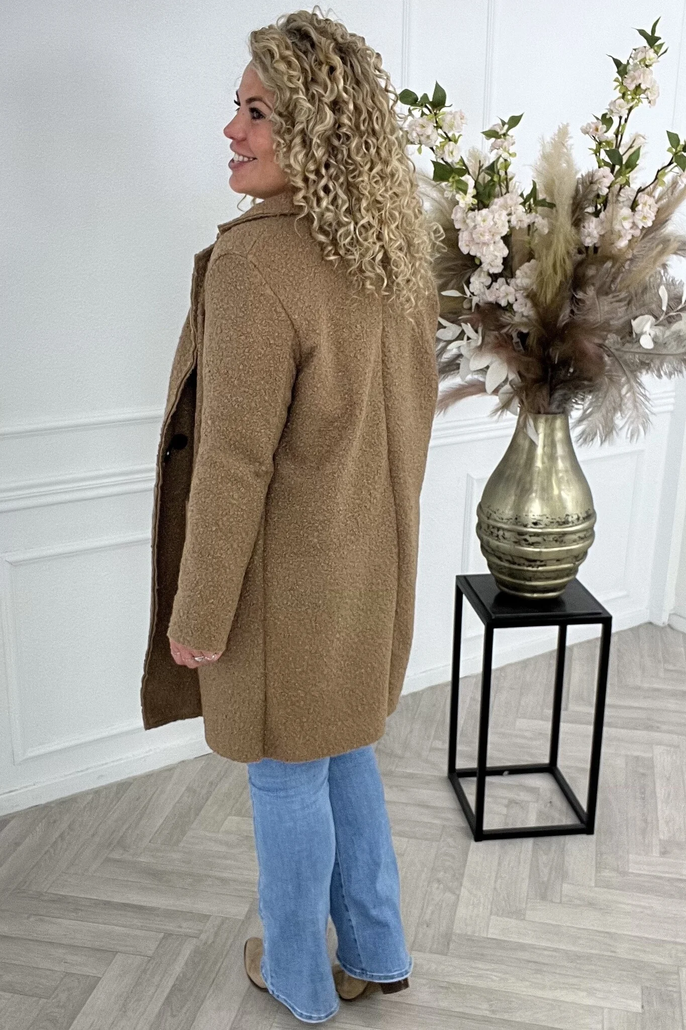 Autumn Teddy Coat - Camel - Image 3