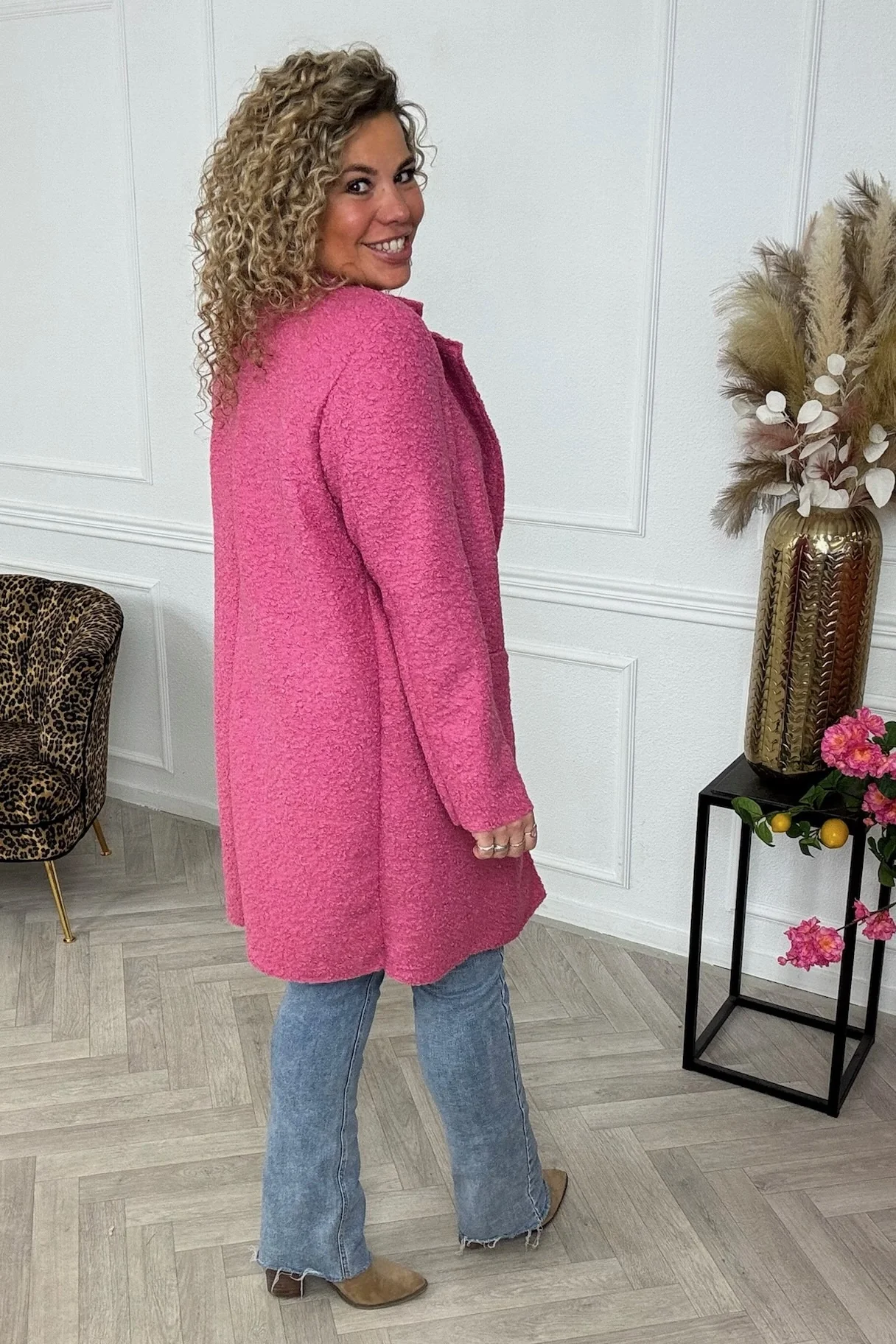 Autumn Teddy Coat - Cotton Candy - Image 4
