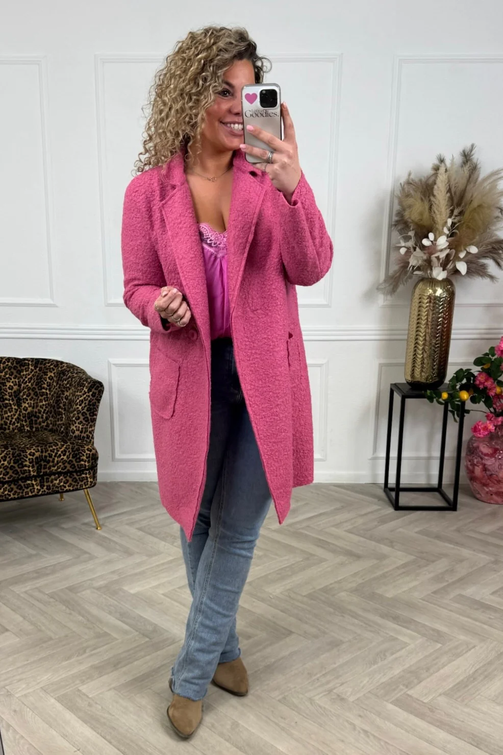Autumn Teddy Coat - Cotton Candy - Image 5