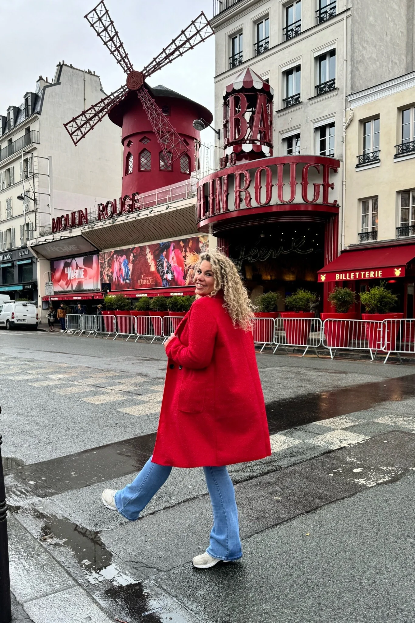 Autumn Teddy Coat - Red - Image 3