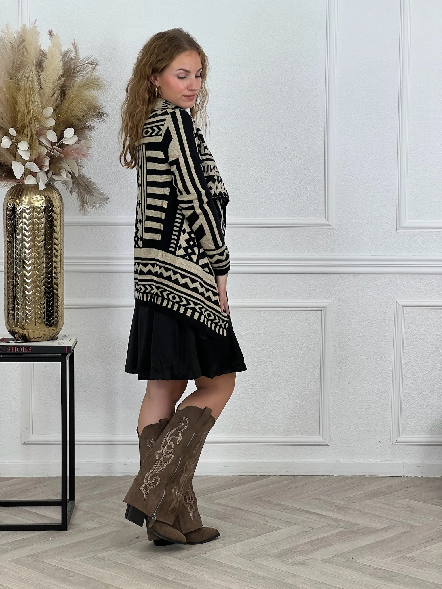 Aztec Cardigan - Black - Image 5