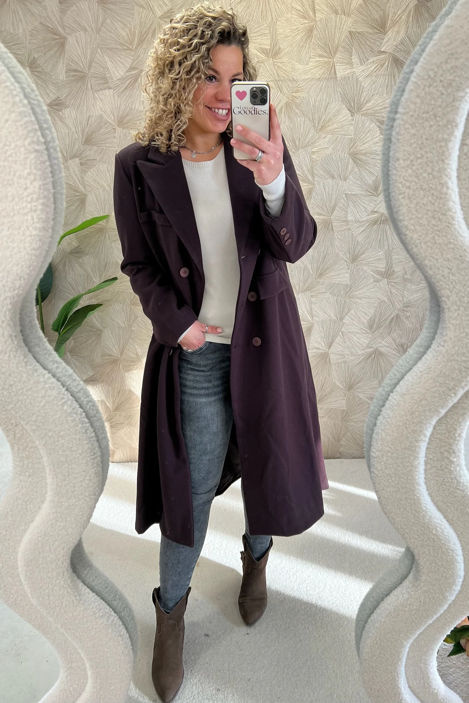 Perfect Long Taille Coat - Brown