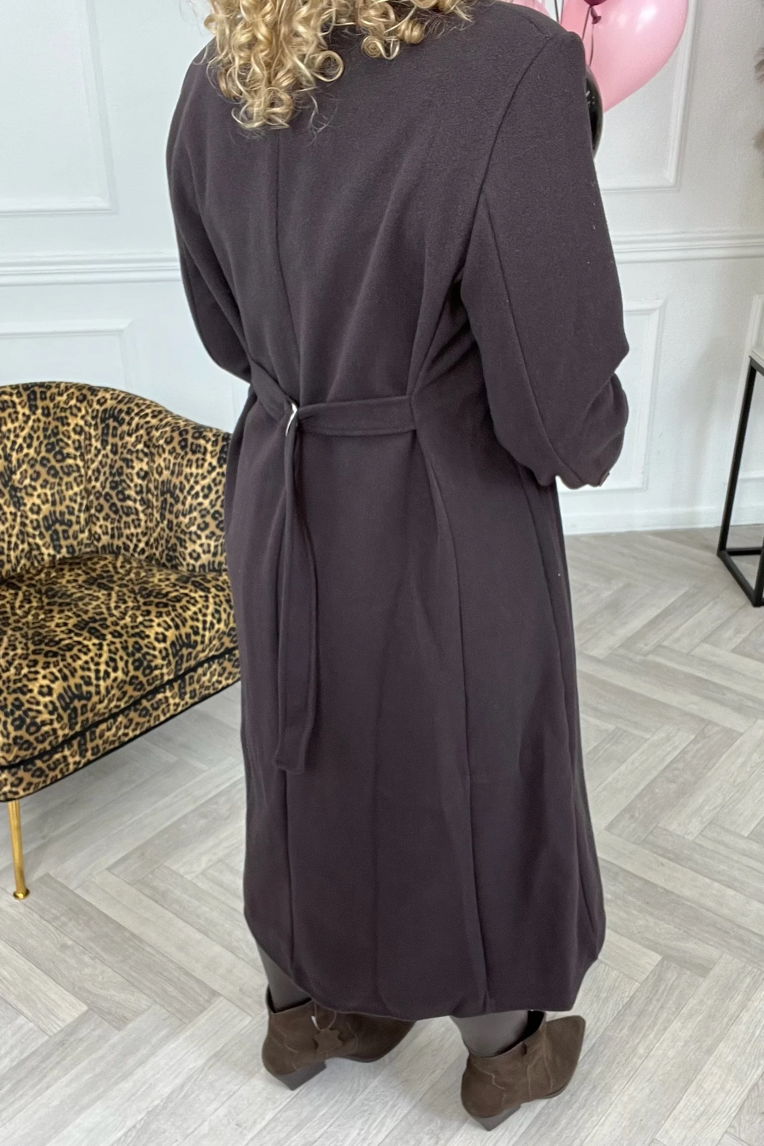 Perfect Long Taille Coat - Brown - Image 11