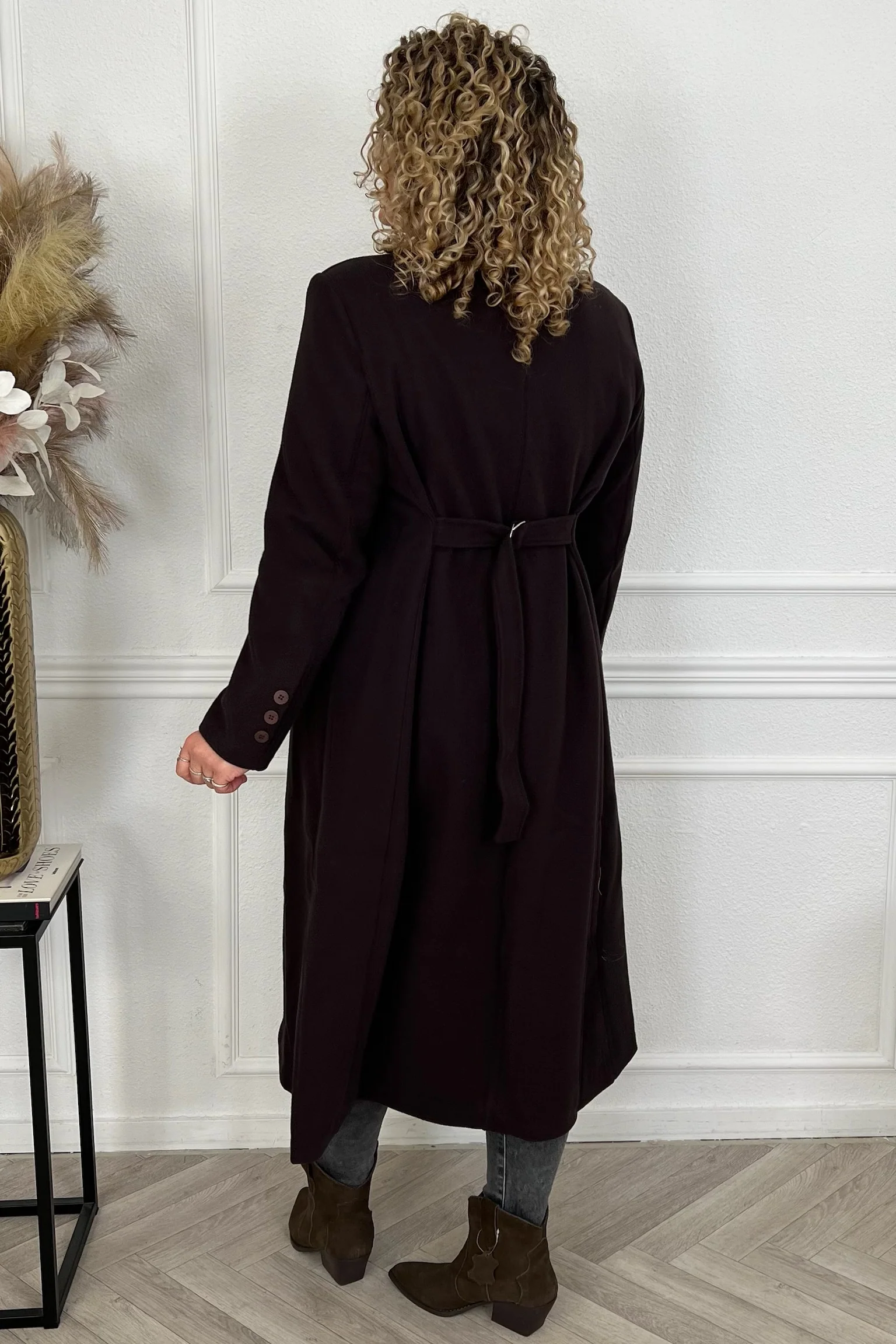 Perfect Long Taille Coat - Brown - Image 13