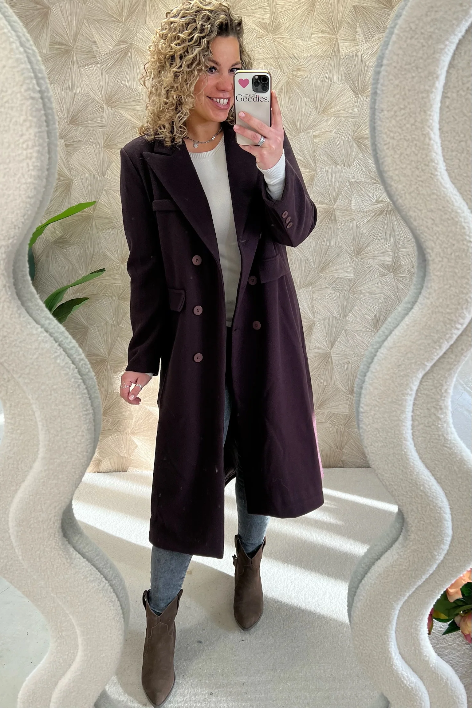 Perfect Long Taille Coat - Brown - Image 8