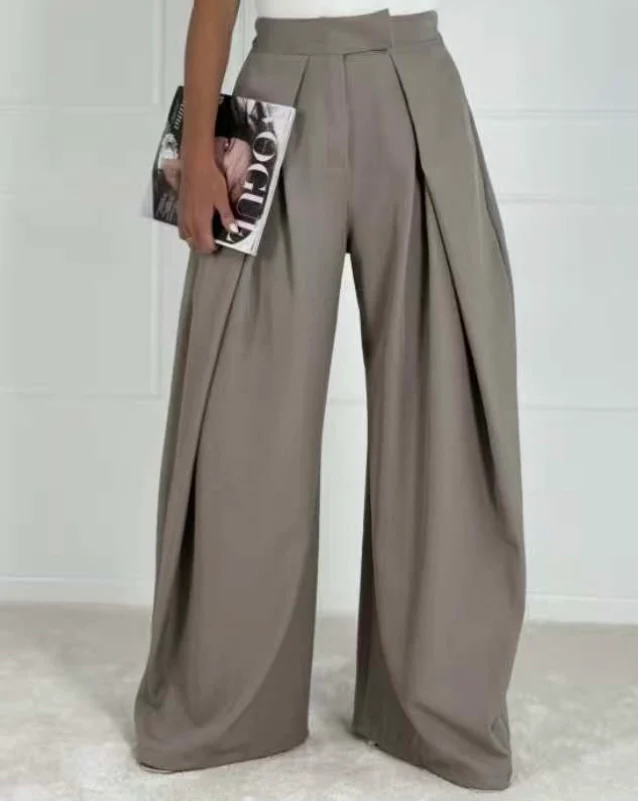 Balloon Fit Pants - Taupe