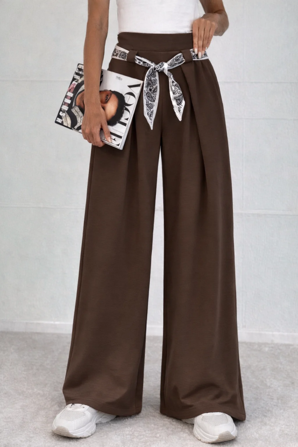 Bandana Scuba Pants - Brown