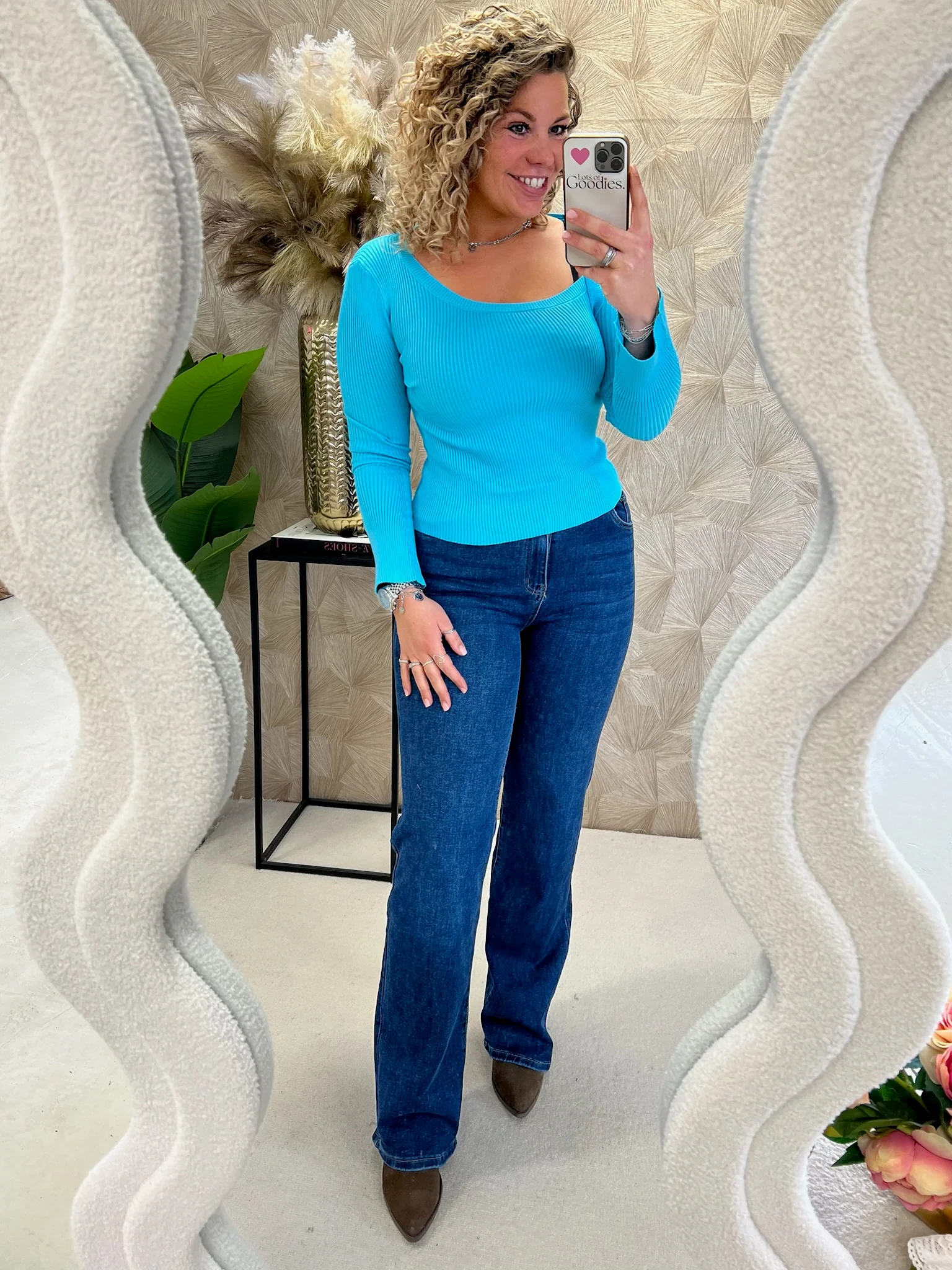 Bibi Rib Top - Blue