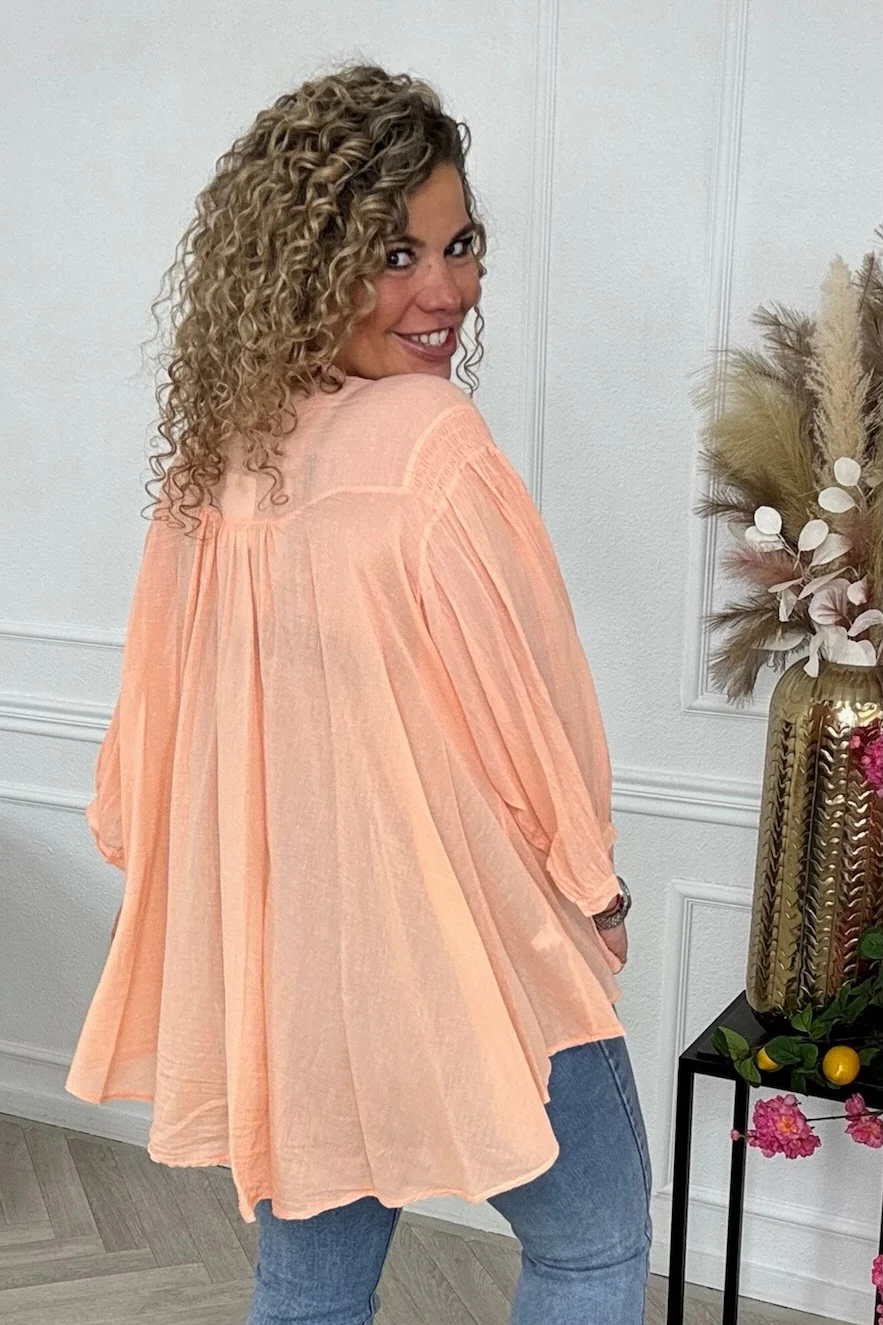 Blake Summer Blouse - Orange - Image 3