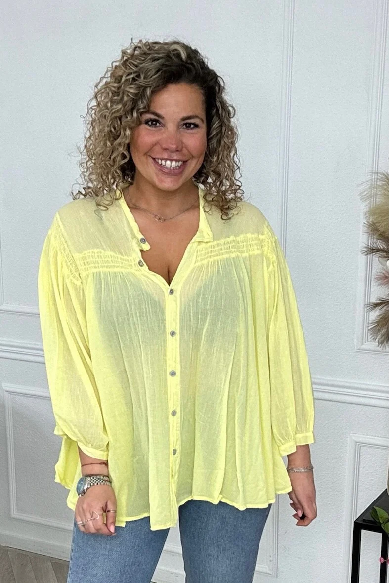 Blake Summer Blouse - Yellow