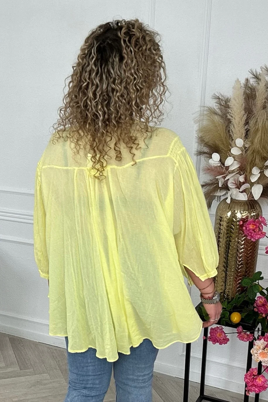 Blake Summer Blouse - Yellow - Image 3