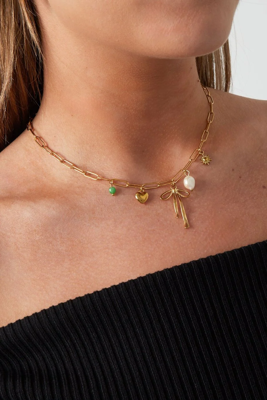 Bow And Beyond Necklace - Gold - Image 2