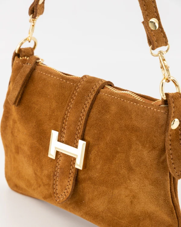 Burnley Suede Bag - Cognac - Image 3