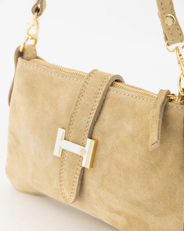 Burnley Suede Bag - Sand - Image 3