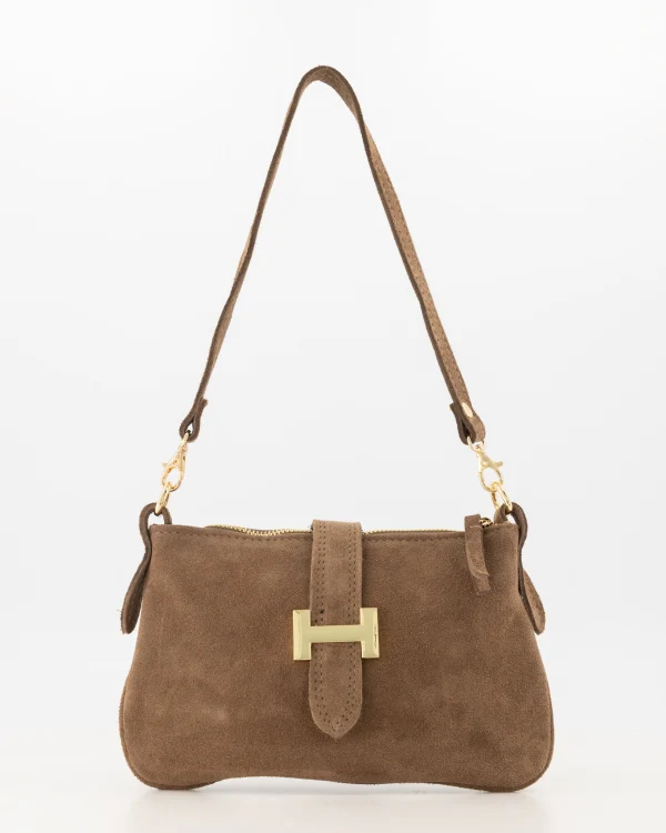 Burnley Suede Bag - Taupe