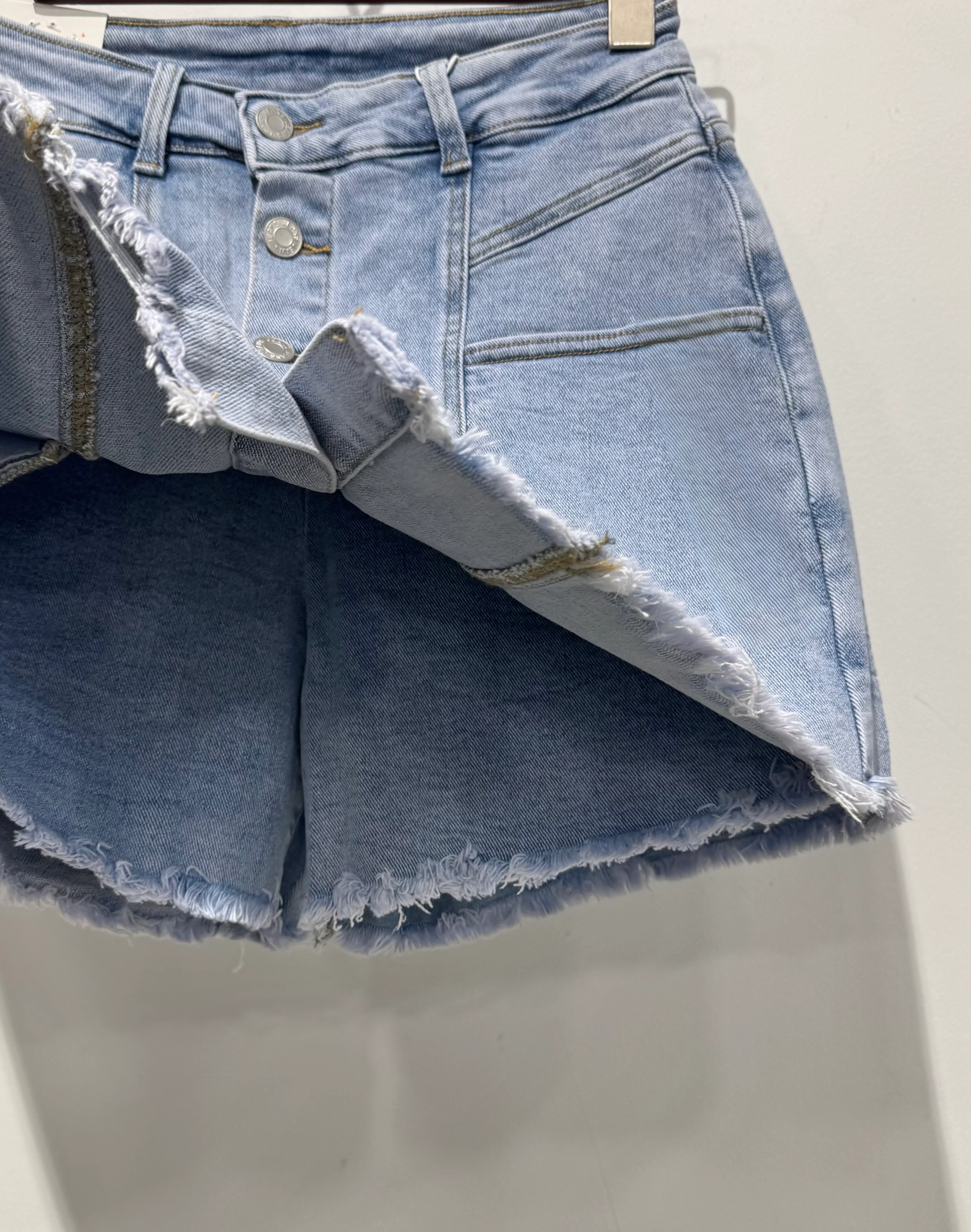 Button Jeans Skort - Denim - Image 2