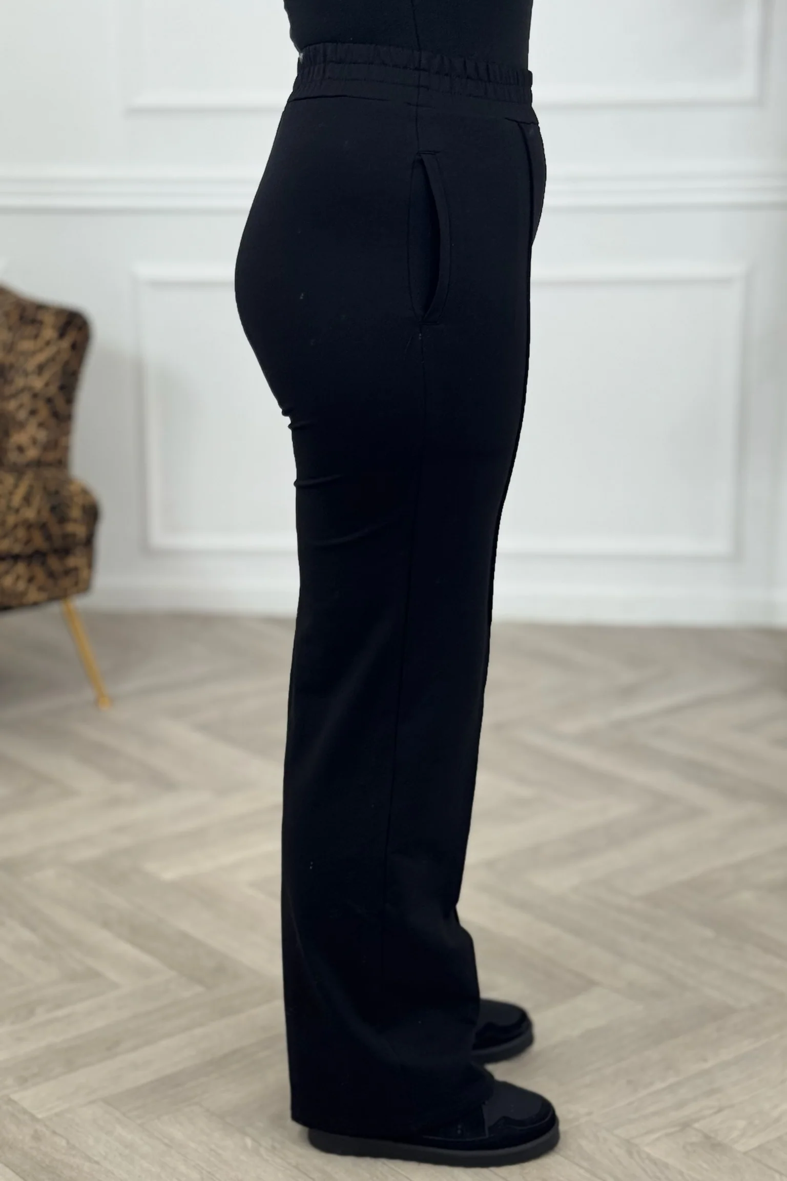 Celine Straight Leg Jogging Pants - Black - Image 3