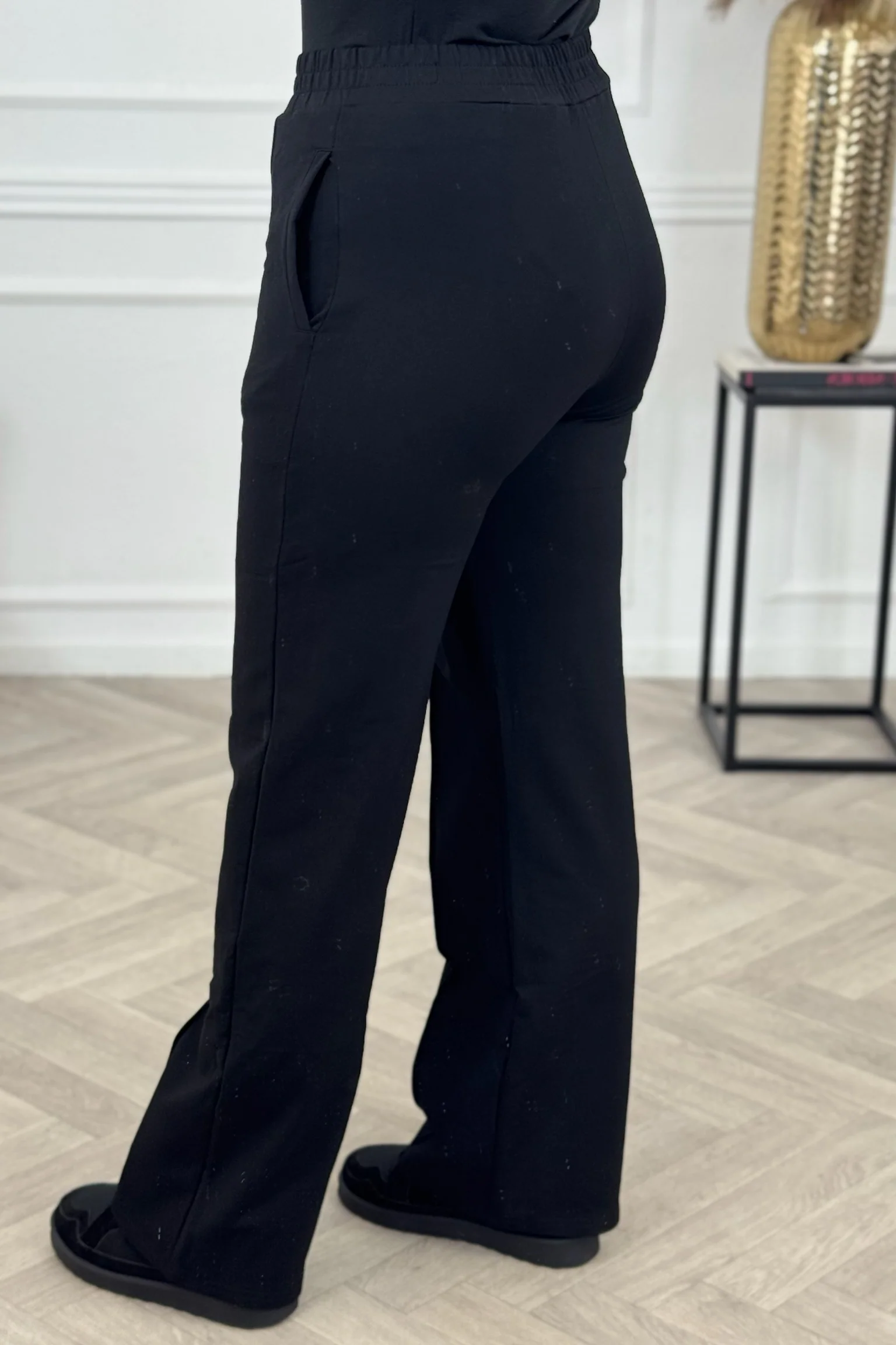 Celine Straight Leg Jogging Pants - Black - Image 4