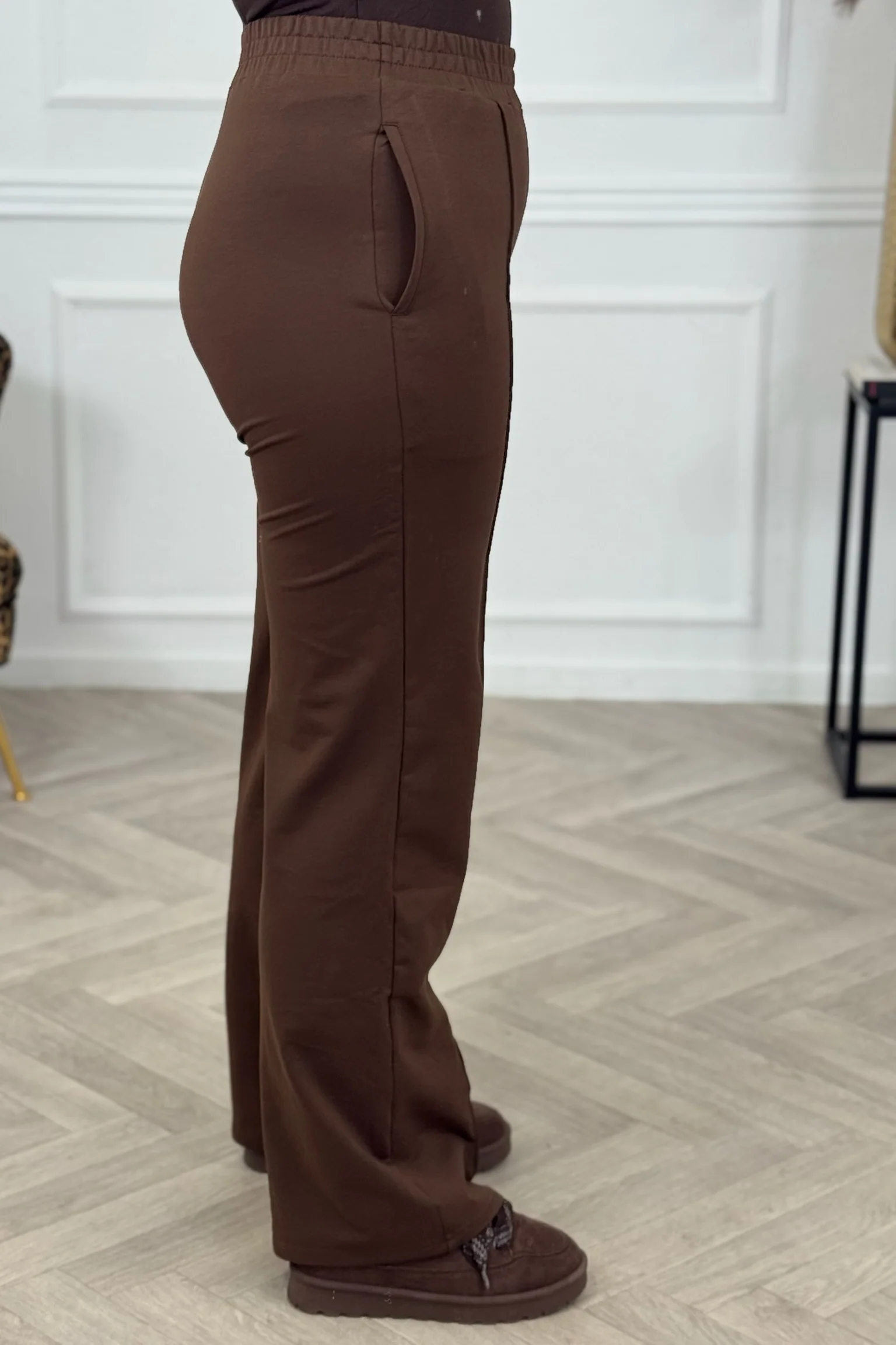 Celine Straight Leg Jogging Pants - Brown - Image 2