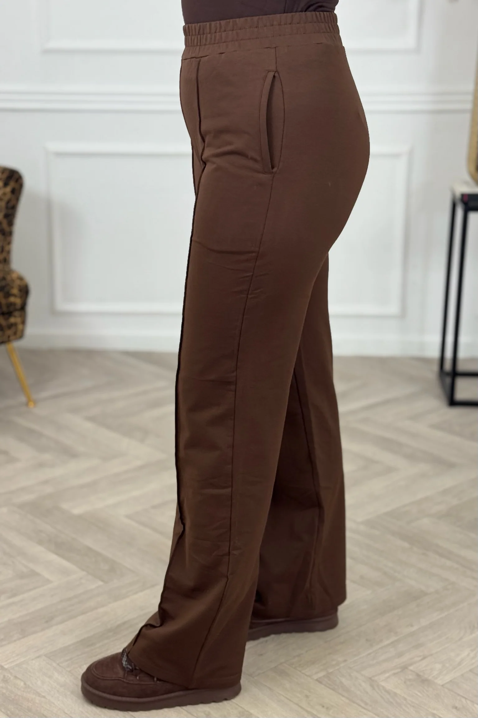 Celine Straight Leg Jogging Pants - Brown - Image 4