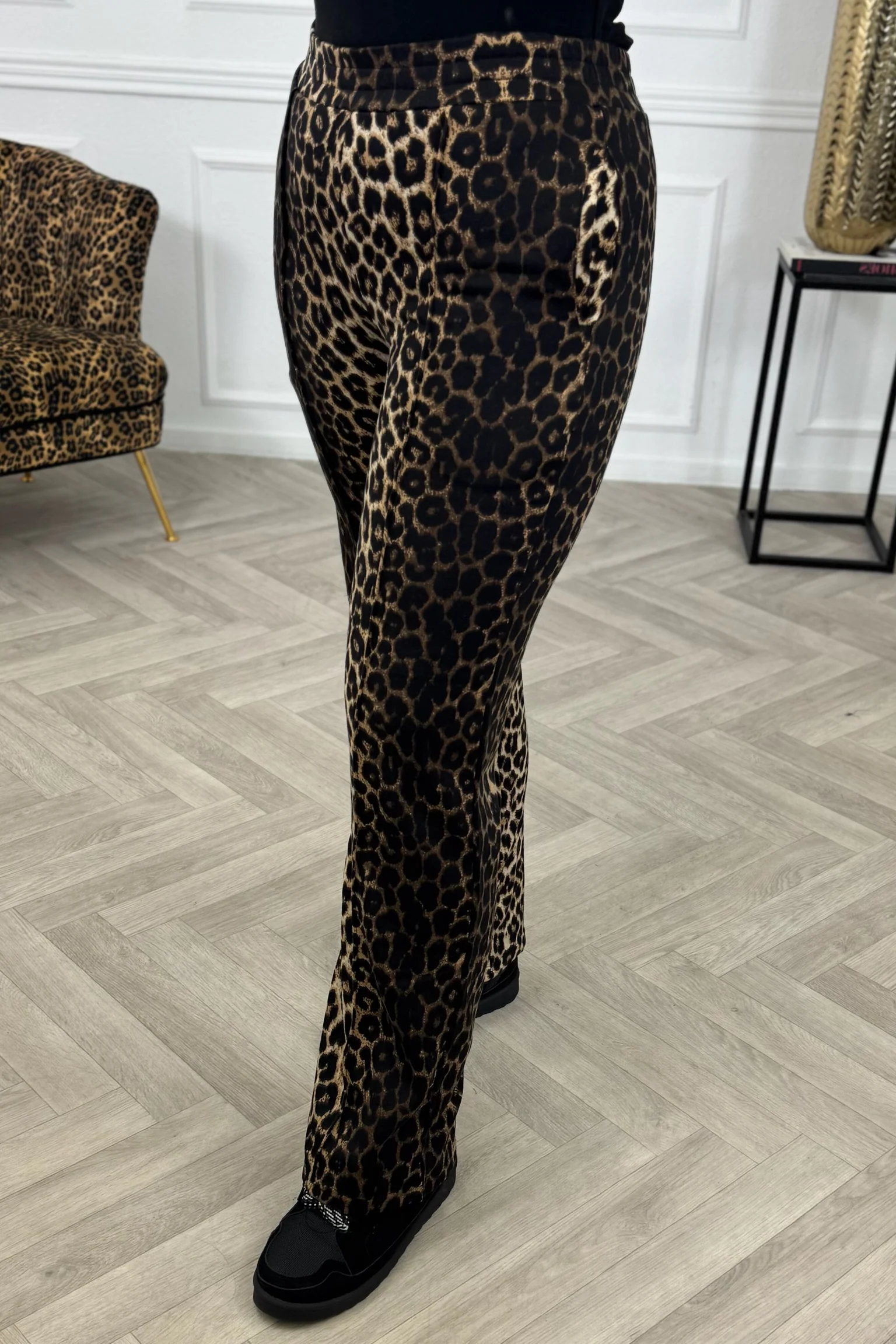 Celine Straight Leg Jogging Pants - Leopard