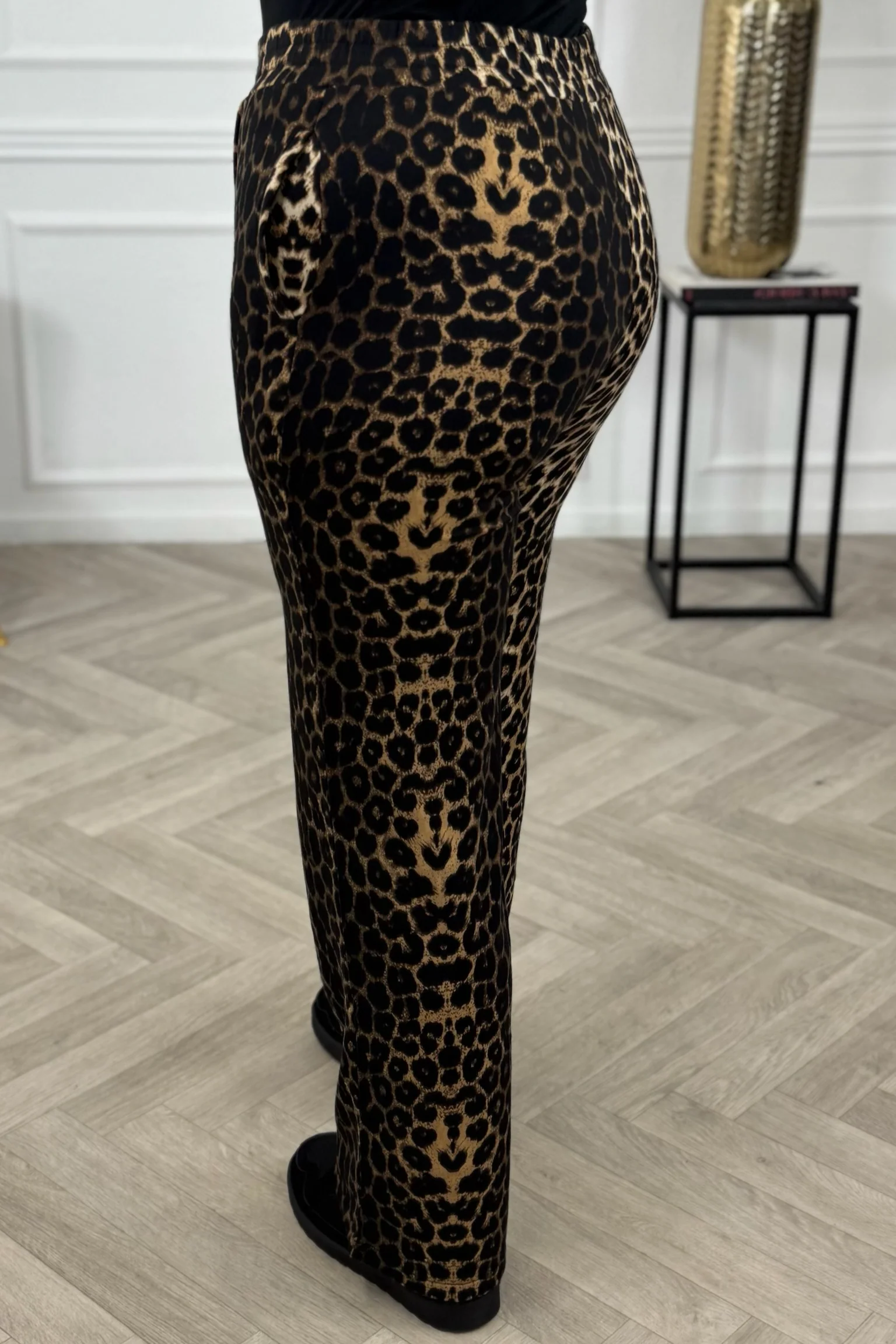 Celine Straight Leg Jogging Pants - Leopard - Image 4