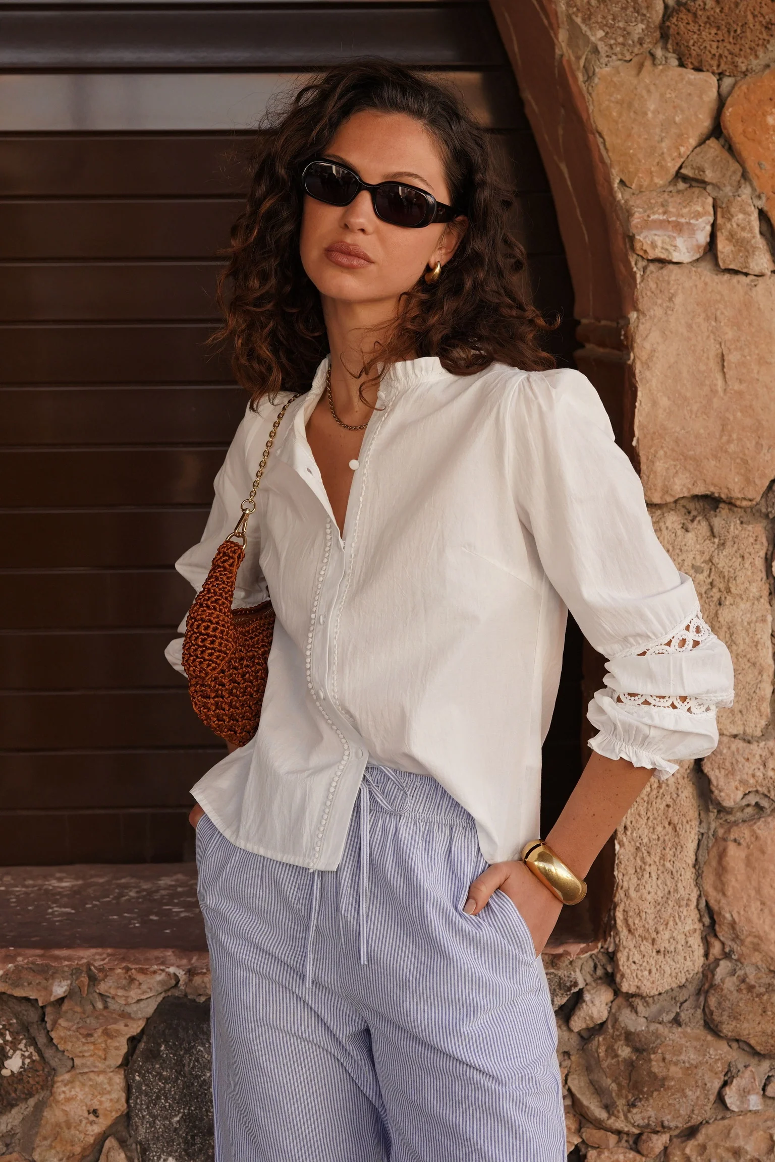Claire Cotton Blouse - White