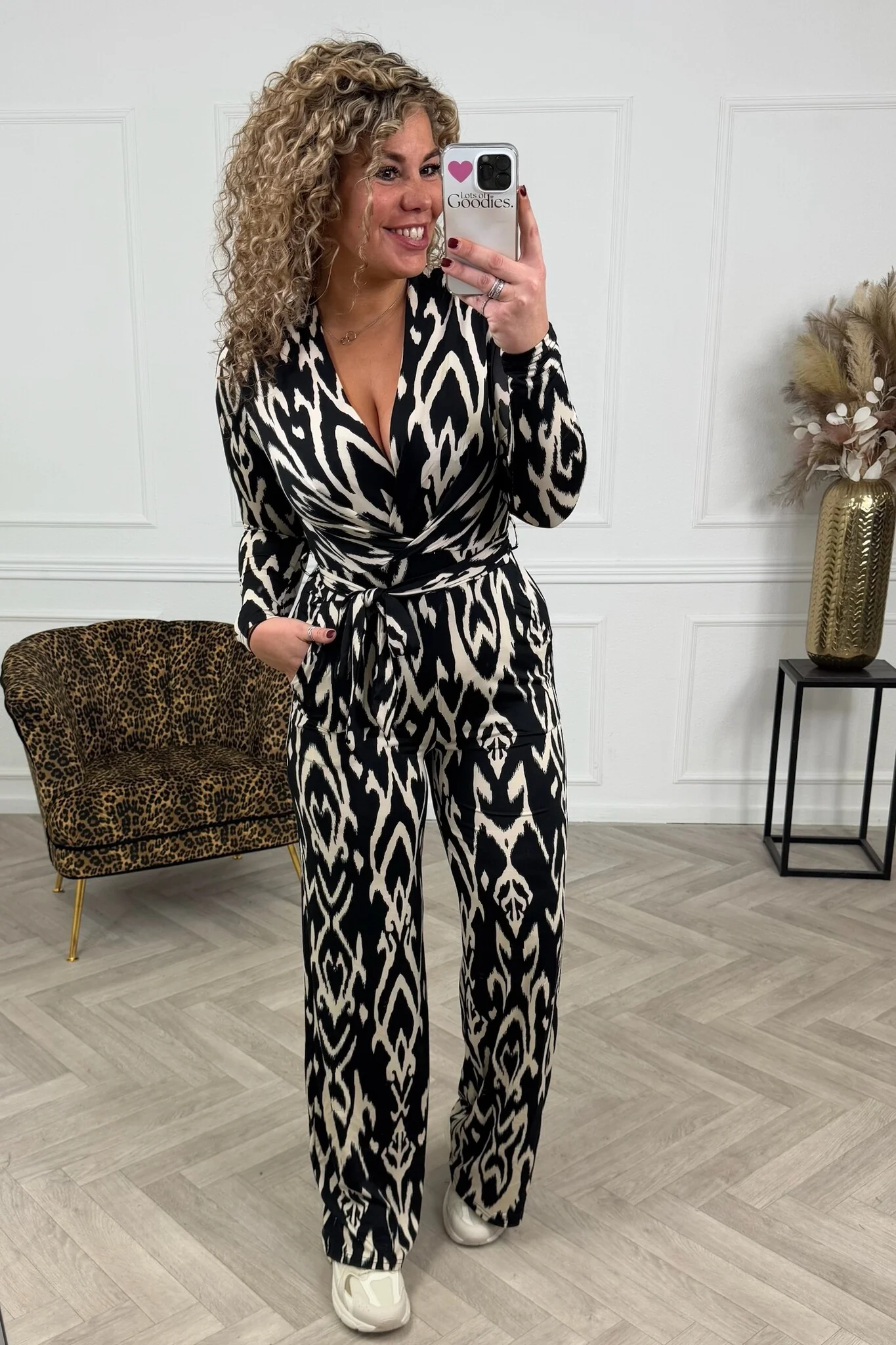 Classic Barok Jumpsuit - Black/Creme