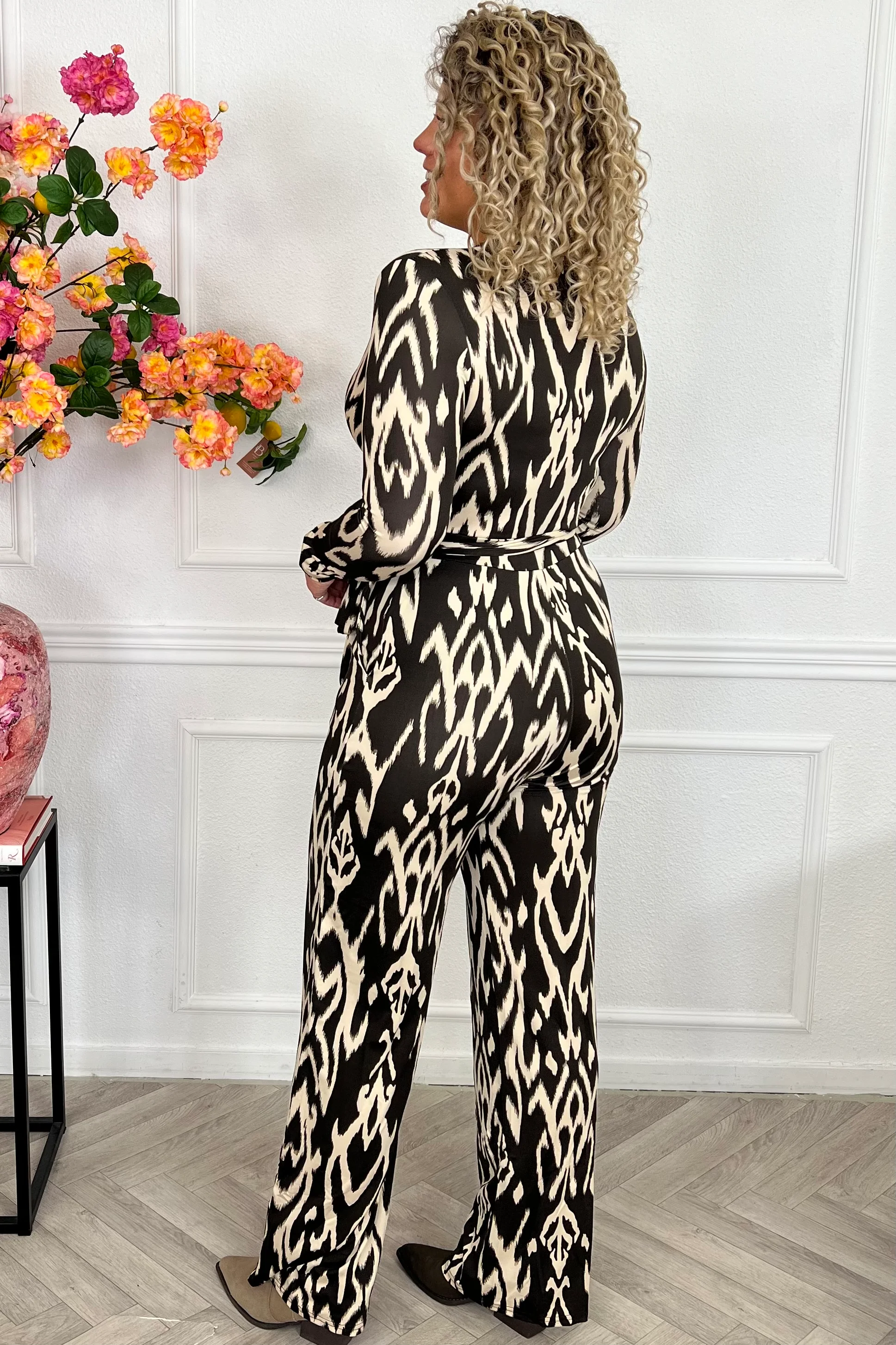 Classic Barok Jumpsuit - Chocolate/Creme - Image 8