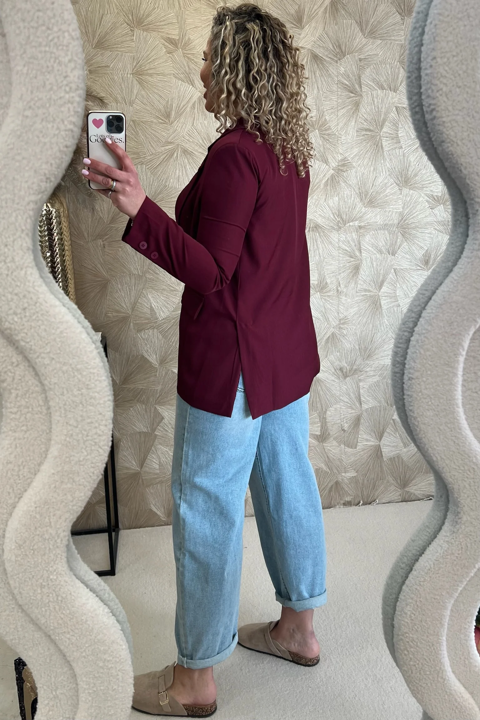 Classy Basic Coco Blazer - Bordeaux - Image 4