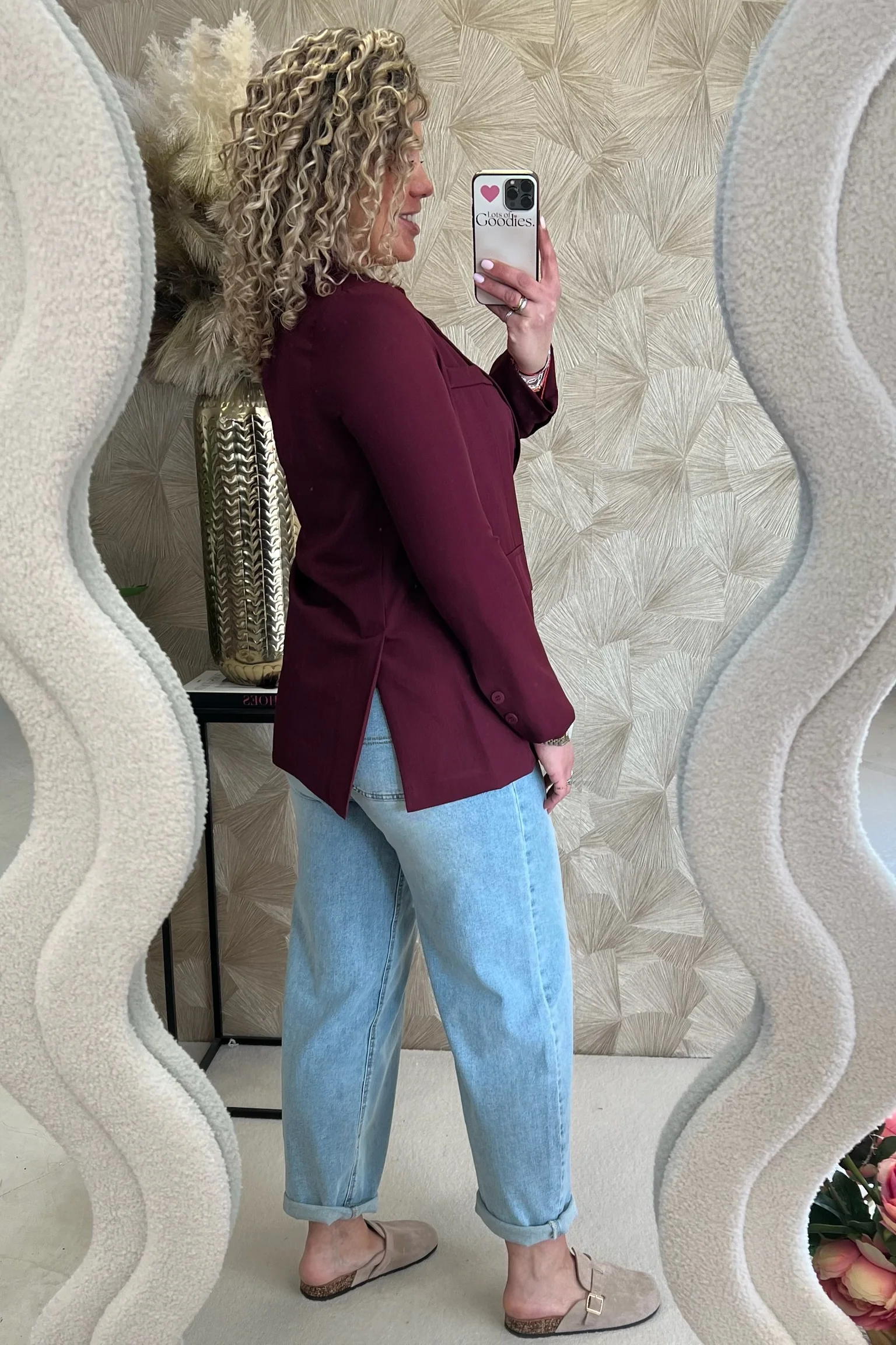 Classy Basic Coco Blazer - Bordeaux - Image 5