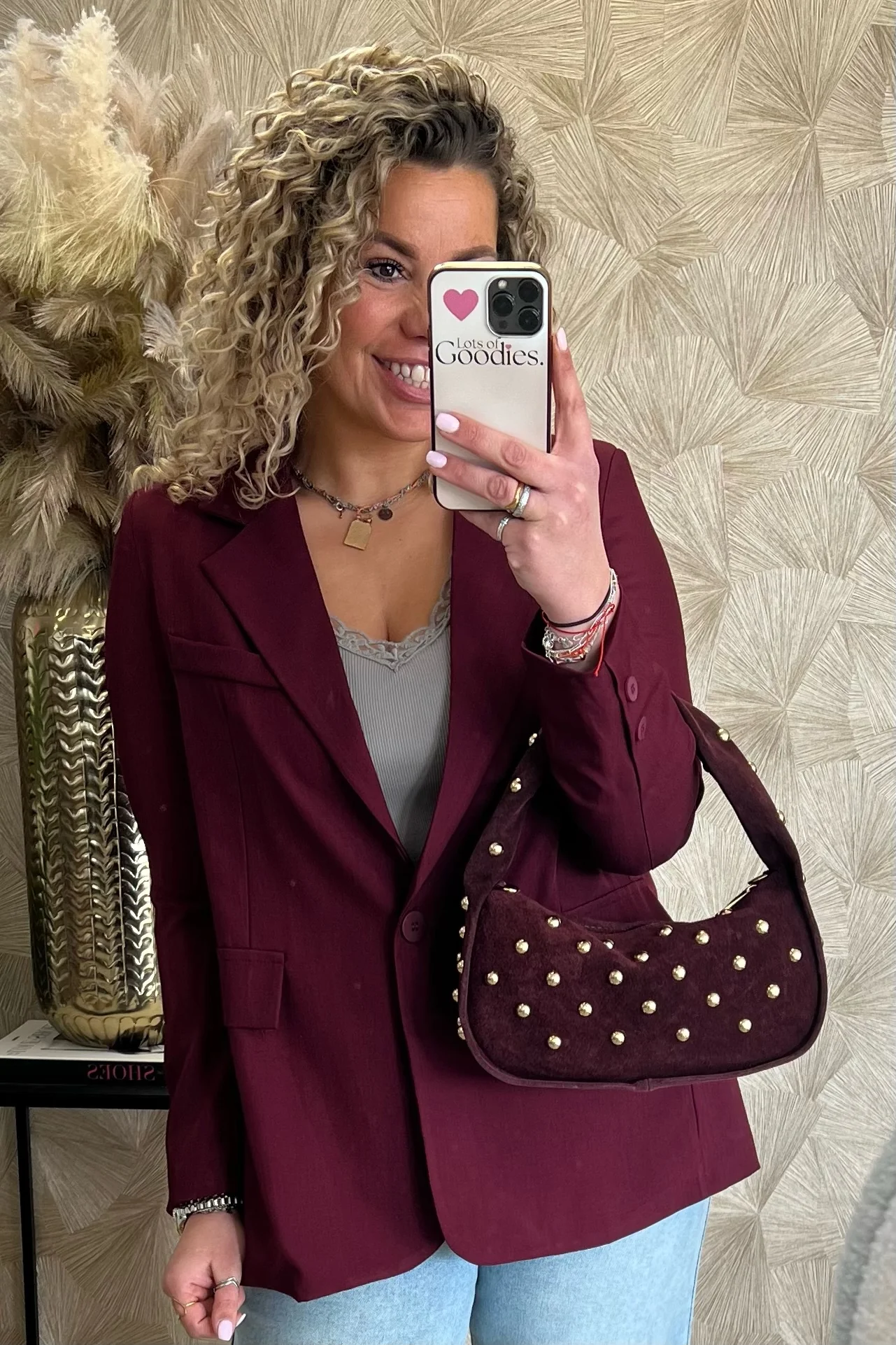 Classy Basic Coco Blazer - Bordeaux - Image 6