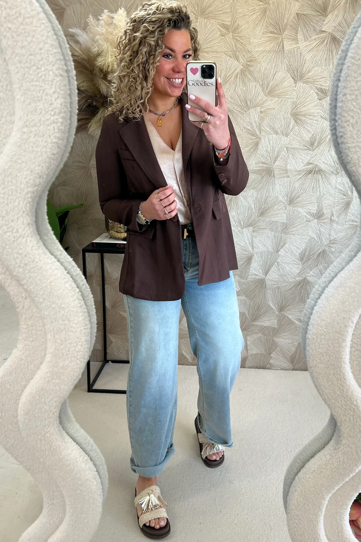 Classy Basic Coco Blazer - Brown