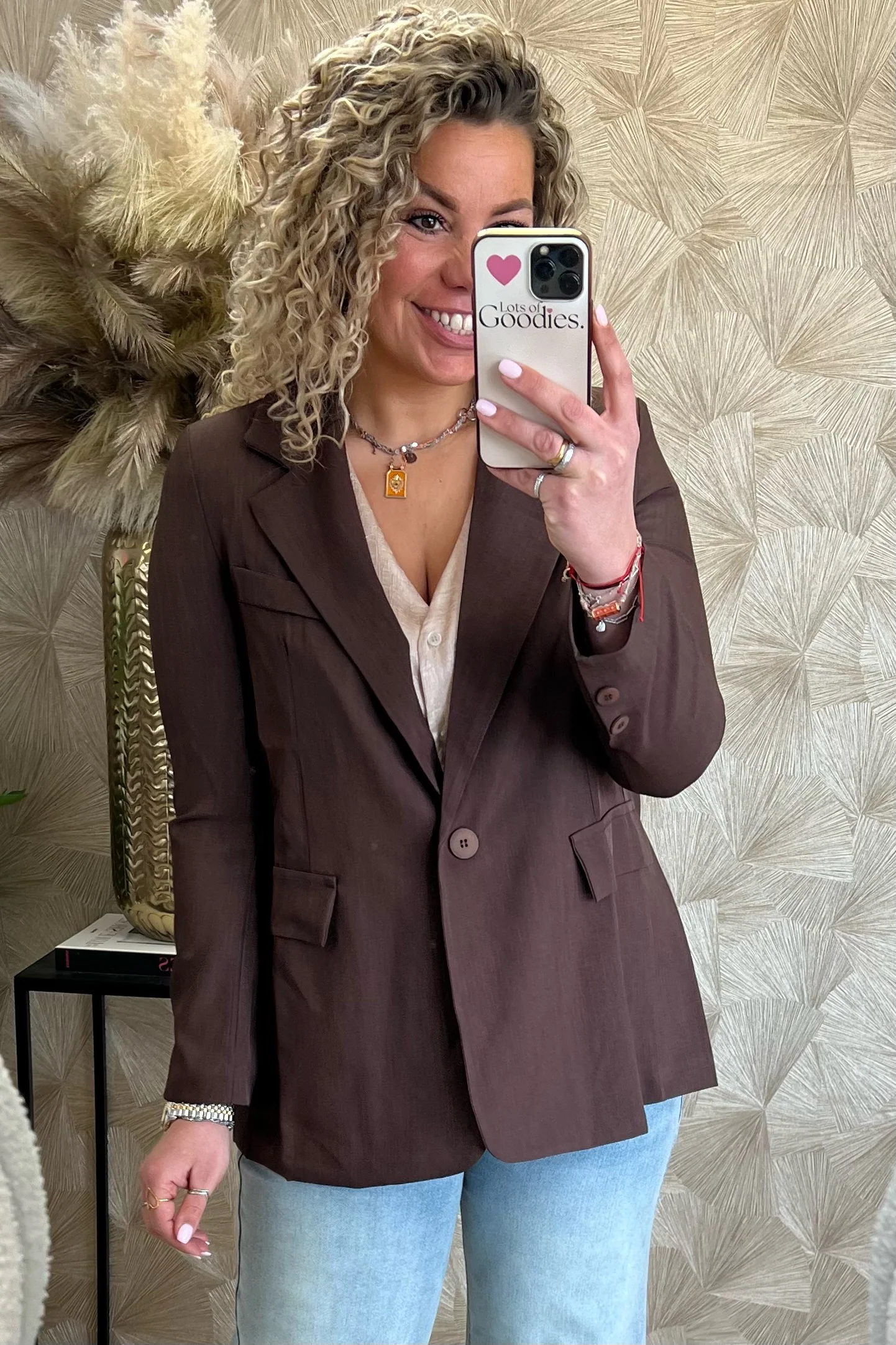 Classy Basic Coco Blazer - Brown - Image 4